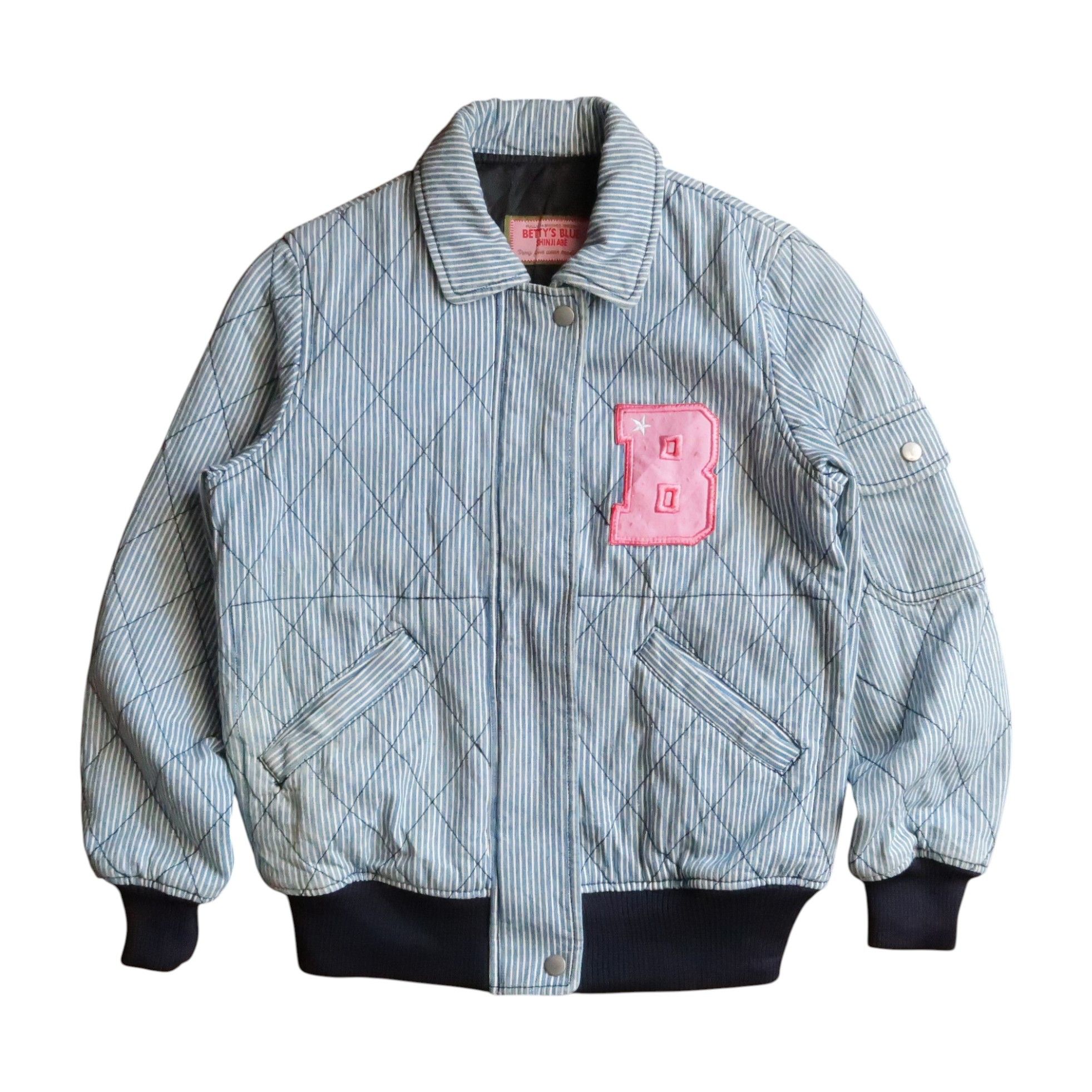 Japanese Brand 1990s Bettys Blue Japan Baseball Wabash Jacket Size US S / EU 44-46 / 1 - 1 Thumbnail