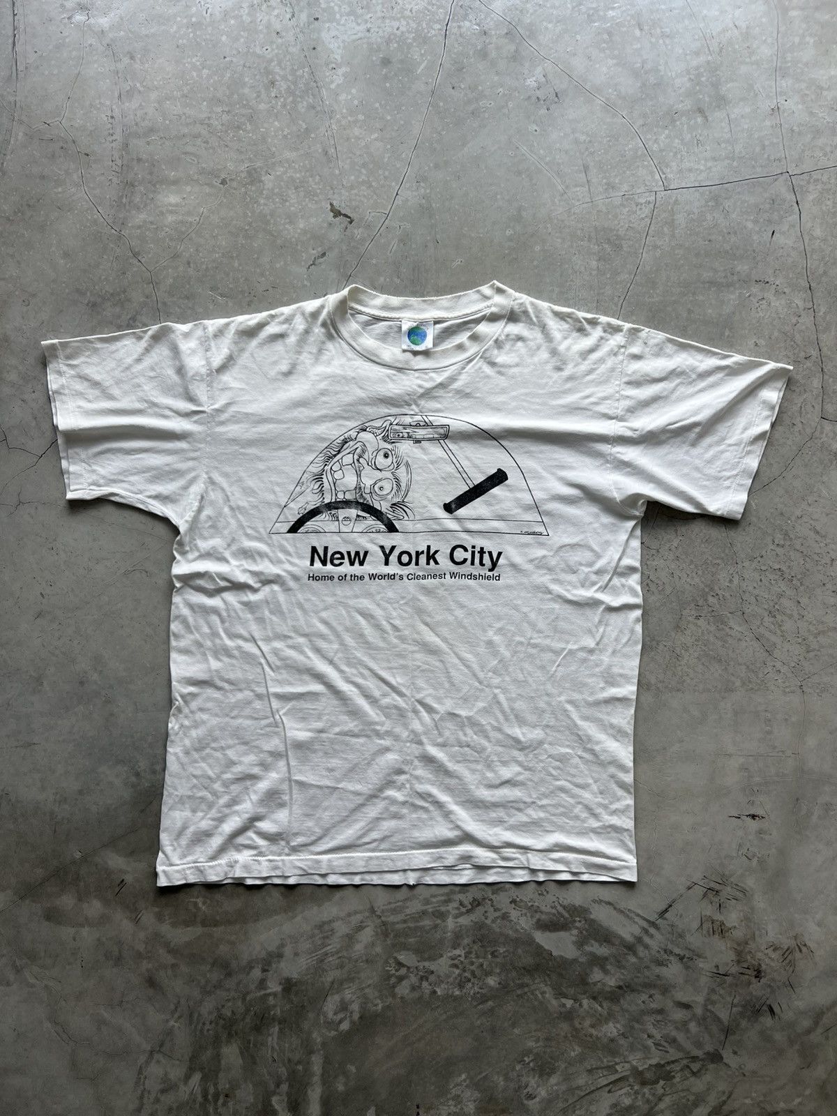 Vintage Vintage 90’s NYC Cleanest Windshield Tee (XL) Size US XL / EU 56 / 4 - 1 Thumbnail