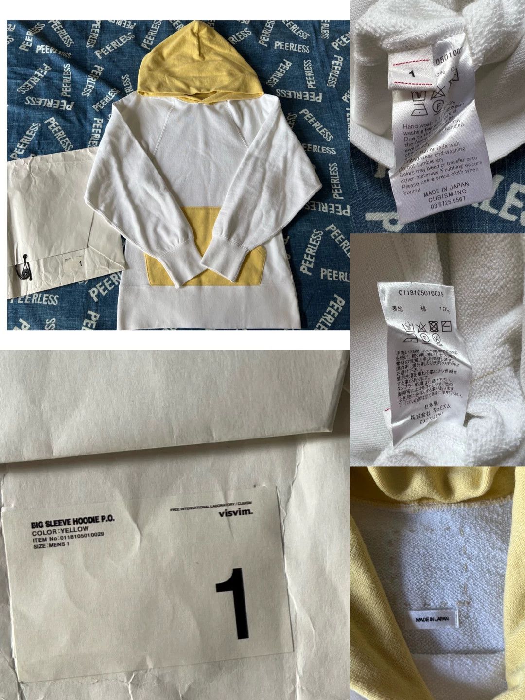 Visvim Visvim 18SS Big Sleeve Hoodie P.O Size US S / EU 44-46 / 1 - 1 Thumbnail