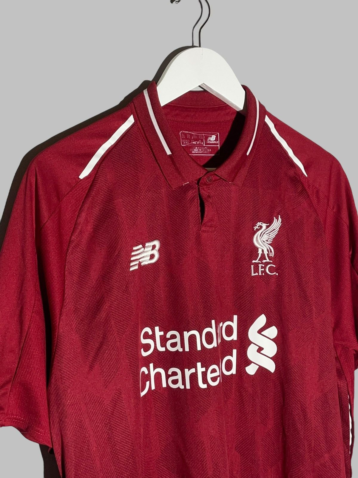 New Balance #11 Salah Liverpool New Balance 2018/19 Home Football Shirt Size US XL / EU 56 / 4 - 4 Thumbnail