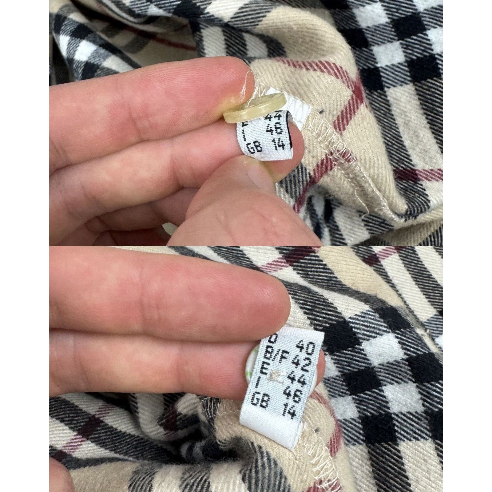 Burberry × Japanese Brand Burberry Beige Nova Check Cotton Long Sleeve Shirt Size M / US 6-8 / IT 42-44 - 3 Thumbnail