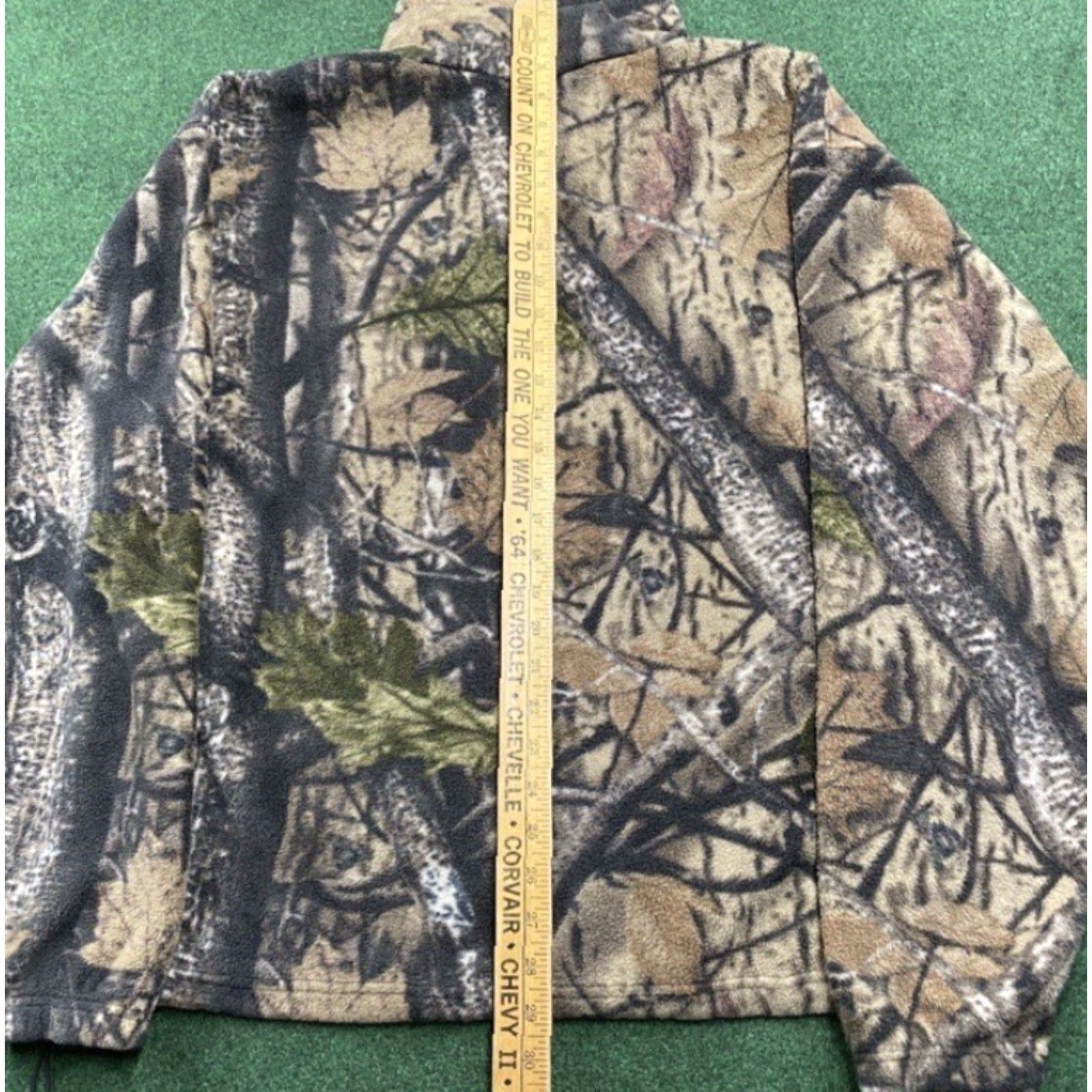 Realtree VINTAGE Realtree Camo Fleece Sweater Mens L Brown Hunting Full Zip Sweatshirt Size US L / EU 52-54 / 3 - 7 Thumbnail