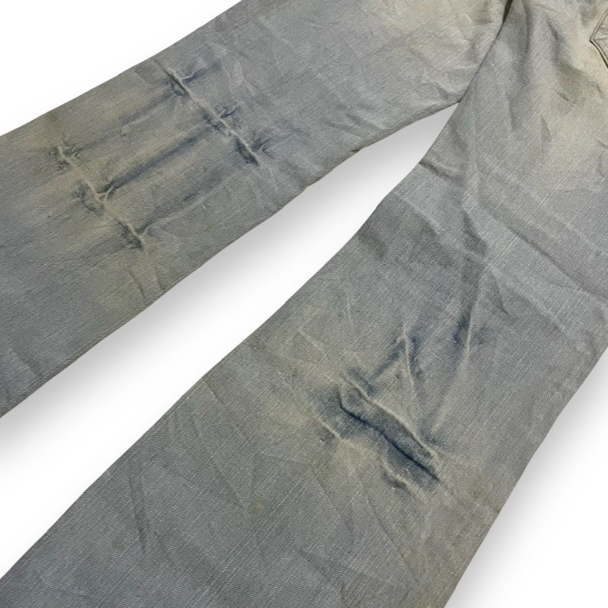 If Six Was Nine JAPANES BRAND INDECENT FLARED DENIM JEANS Size US 30 / EU 46 - 11 Thumbnail