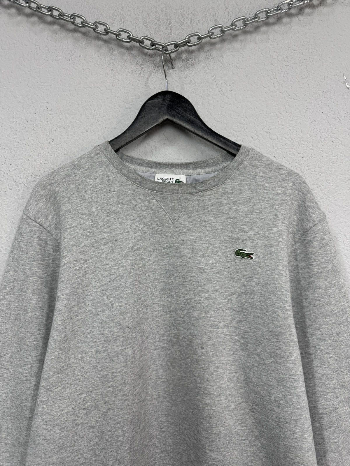 Lacoste Vintage Lacoste Hoodie Y2k Streetwear Sweatshirt Size US XL / EU 56 / 4 - 2 Thumbnail