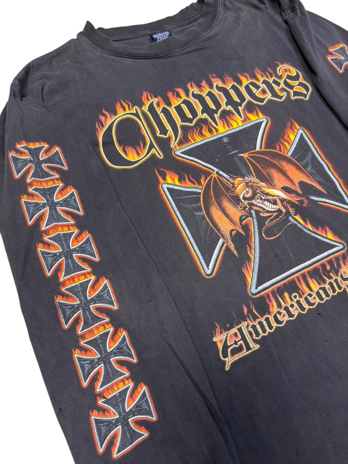 West Coast Choppers *RARE* AMERICAN STYLE CHOPPERS WEST COAST LONGSLEEVE FADED Size US XL / EU 56 / 4 - 3 Thumbnail