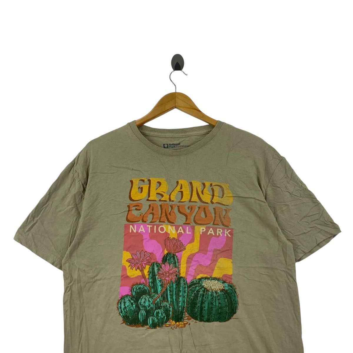 Vintage NATIONAL PARK FOUNDATION Grand Canyon Artwork Tee Shirt Size L / US 10 / IT 46 - 2 Thumbnail