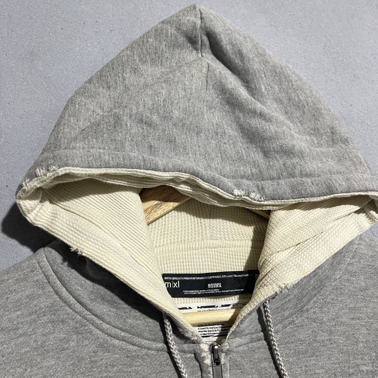 Japanese Brand BRTH:BREATH x Instinct No Sense Avant-Garde Zip Hoodie Size US XL / EU 56 / 4 - 3 Thumbnail