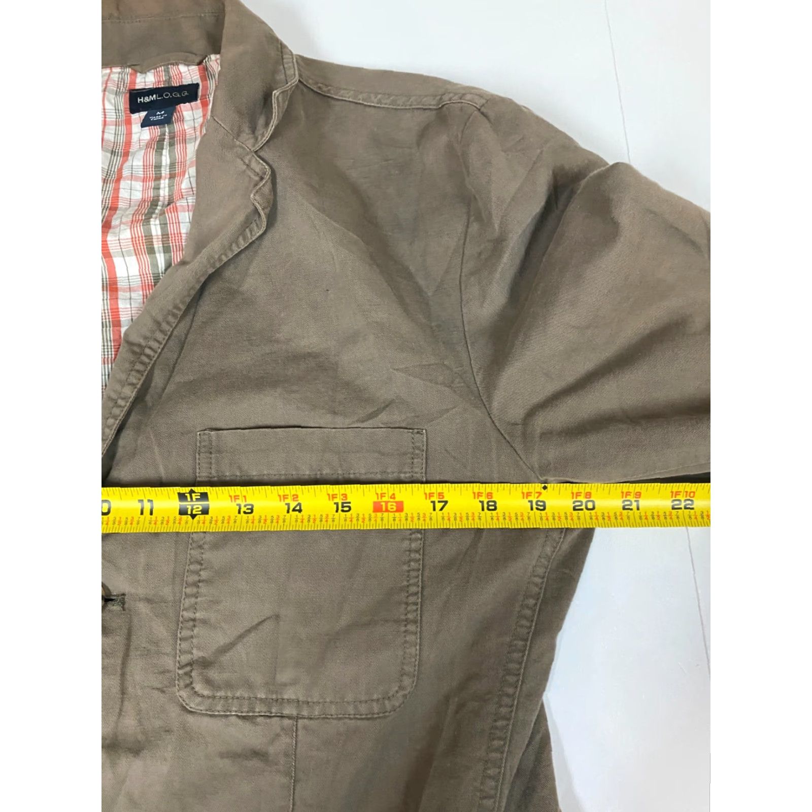 H&M H&M Jacket Coat Women M Brown Solid Knit Cotton Blend Button Collared Formal Vintage No Size M / US 6-8 / IT 42-44 - 6 Thumbnail