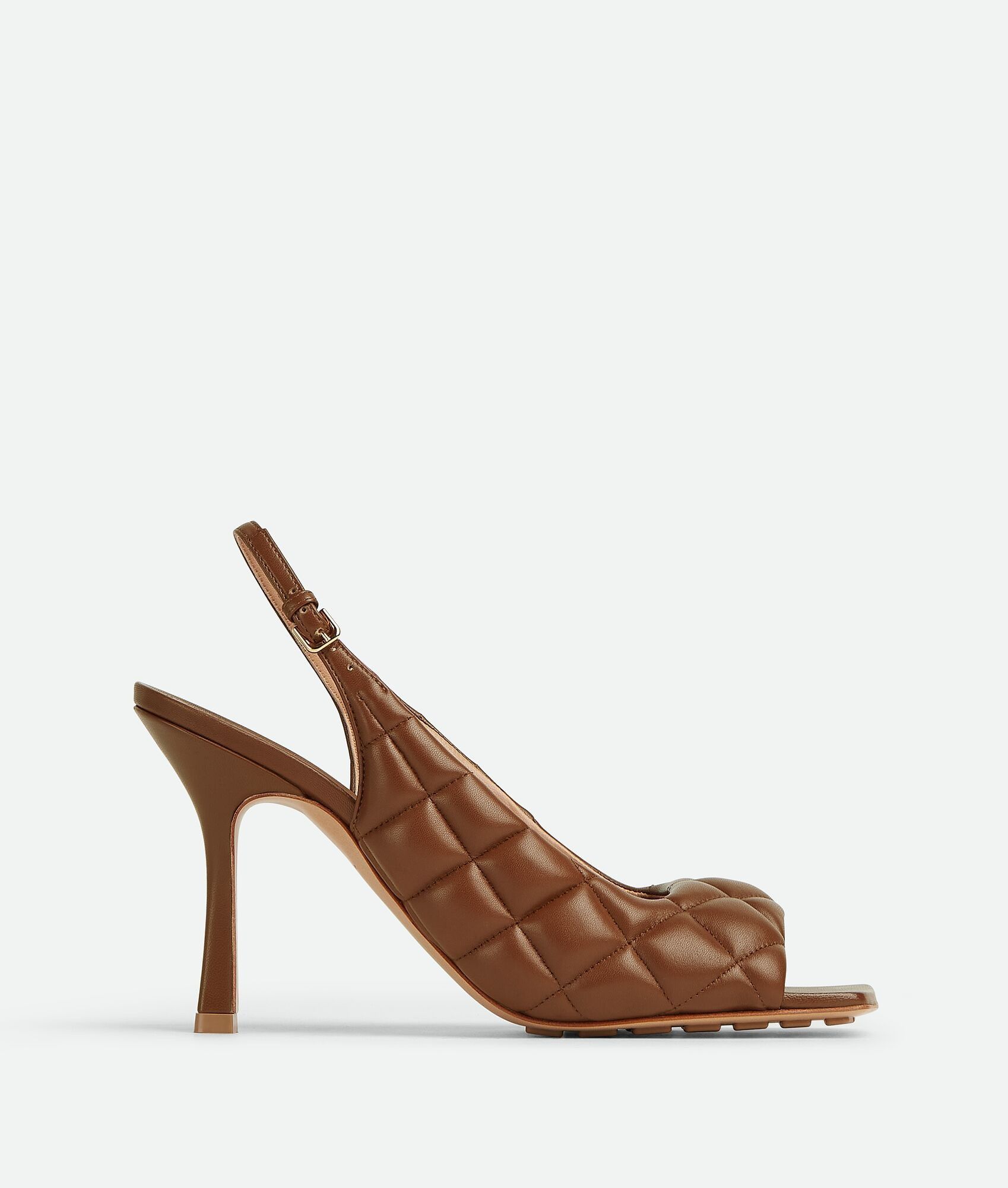 Bottega Veneta padded slingback sandal brown Size US 5 / IT 35 - 1 Thumbnail