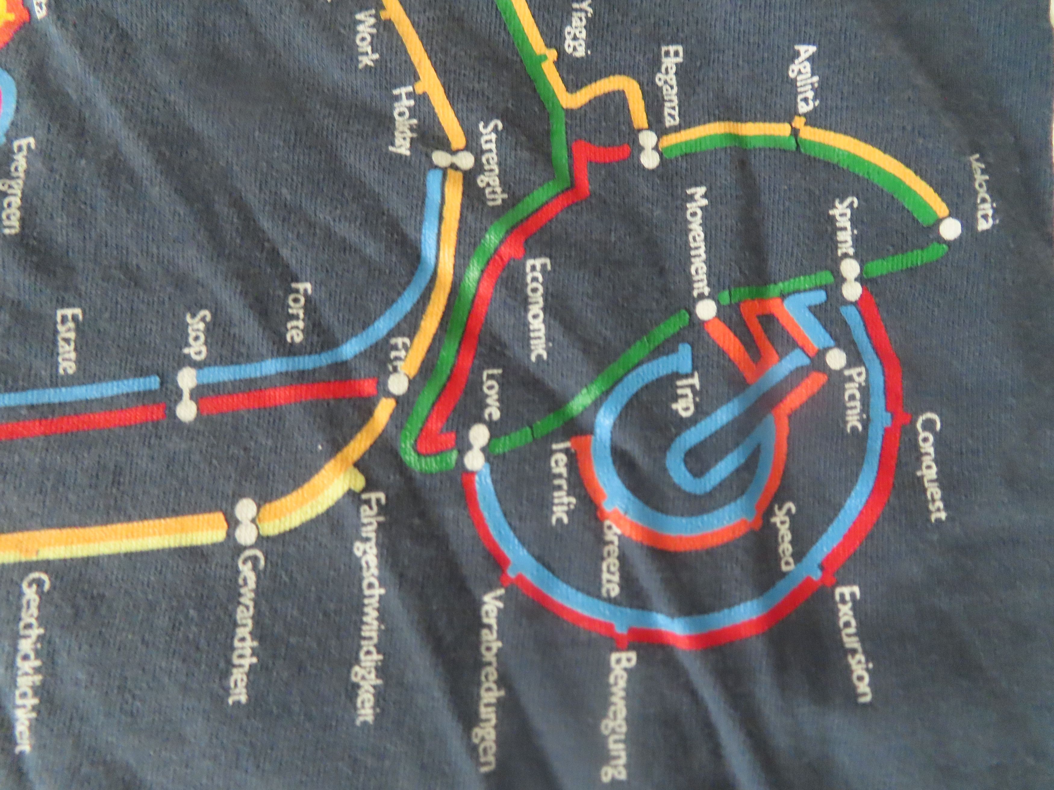 Stussy × Vintage rare 90s stussy vespa map tshirt single stitch made in usa Size US M / EU 48-50 / 2 - 5 Thumbnail