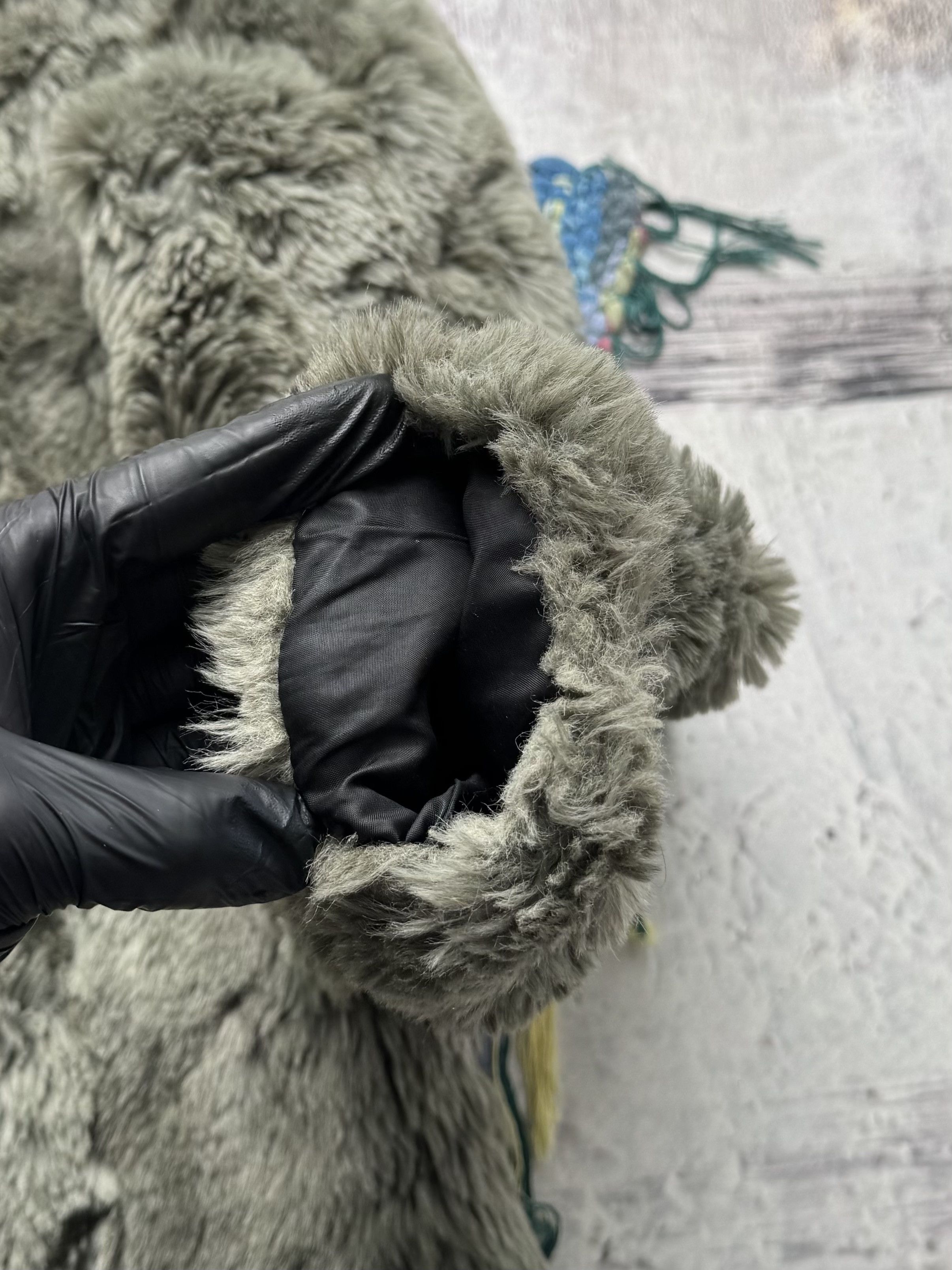 Vintage Vintage Gray Faux Fur Jacket Soft Plush Coat Size M / US 6-8 / IT 42-44 - 5 Thumbnail