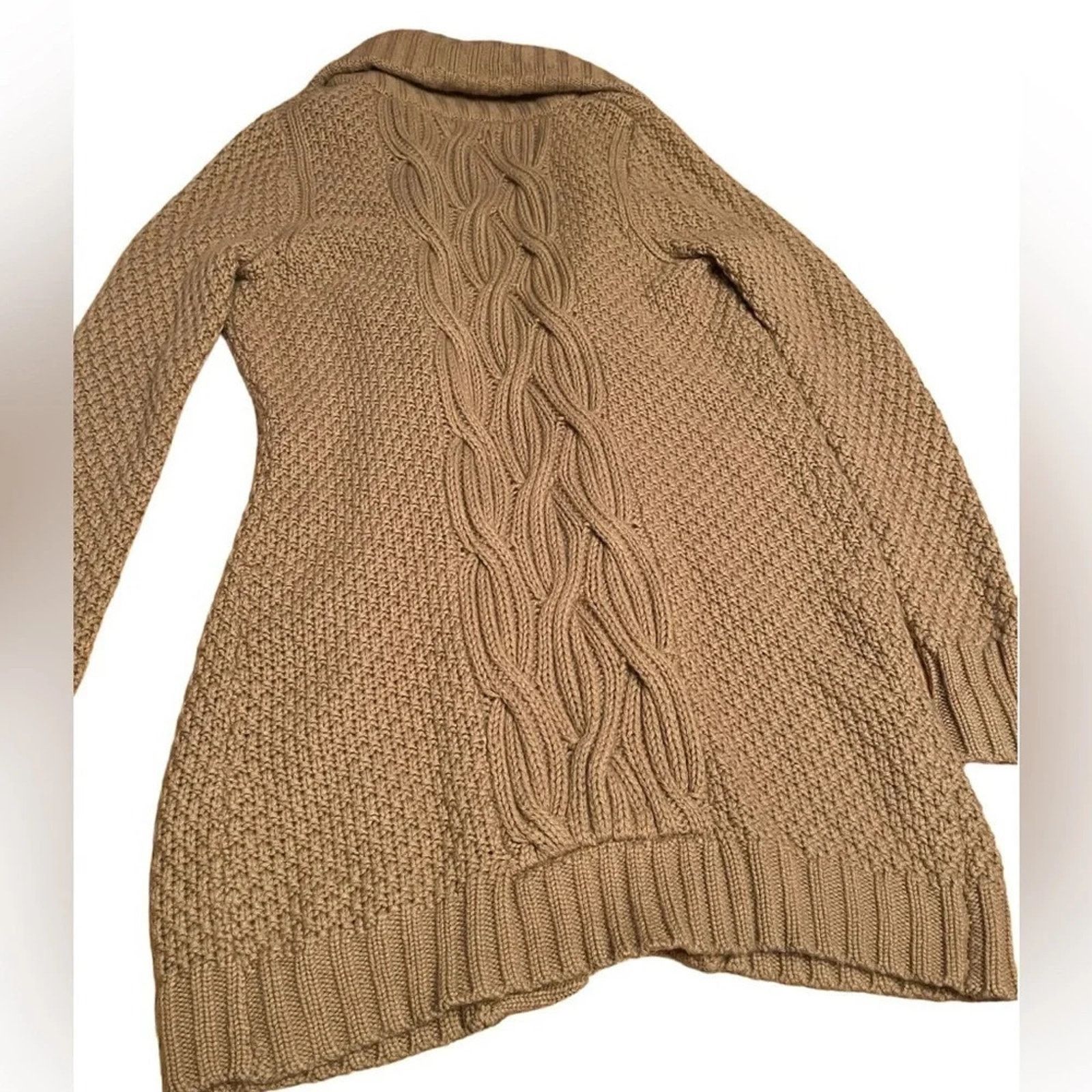 Elie Tahari Tahari pure luxe open front knit cardigan, size Medium. Size M / US 6-8 / IT 42-44 - 2 Thumbnail