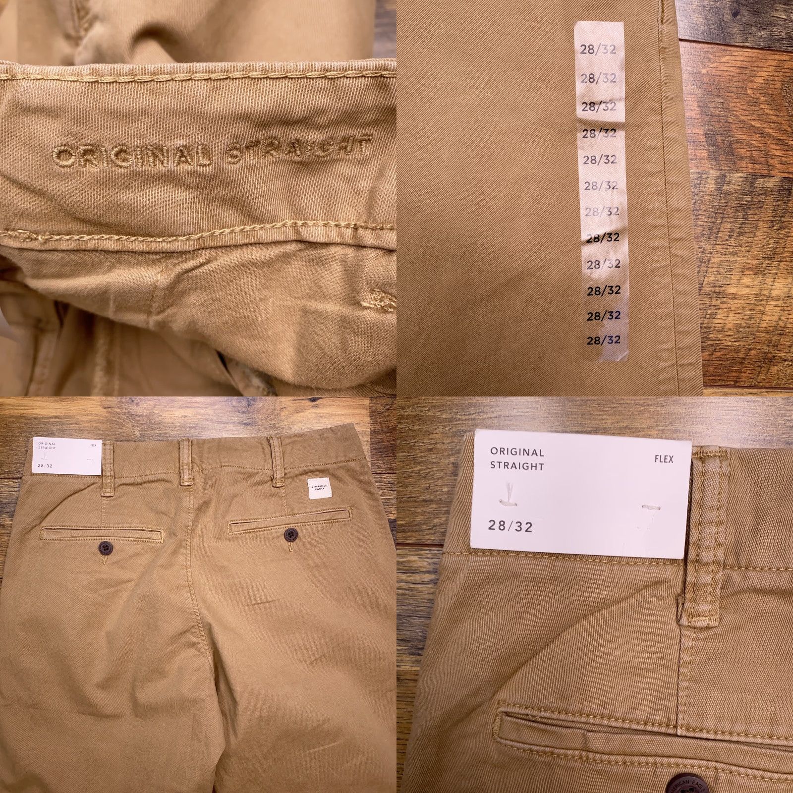 American Eagle Outfitters American Eagle Outfitters Original Straight Pants Mens 28x32 Khaki Mid Rise New Size US 28 / EU 44 - 8 Thumbnail