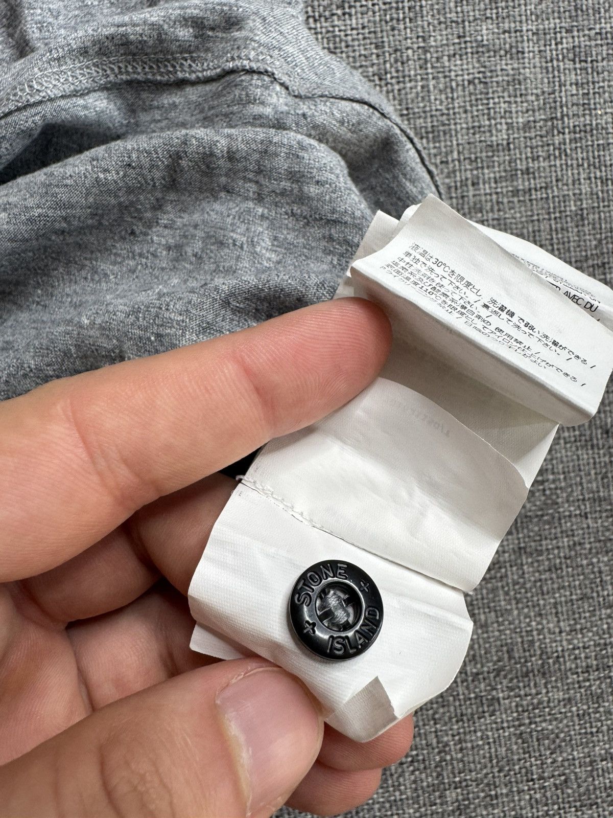 Massimo Osti × Stone Island Stone Island Collar grey T-Shirt polo Size US S / EU 44-46 / 1 - 7 Thumbnail