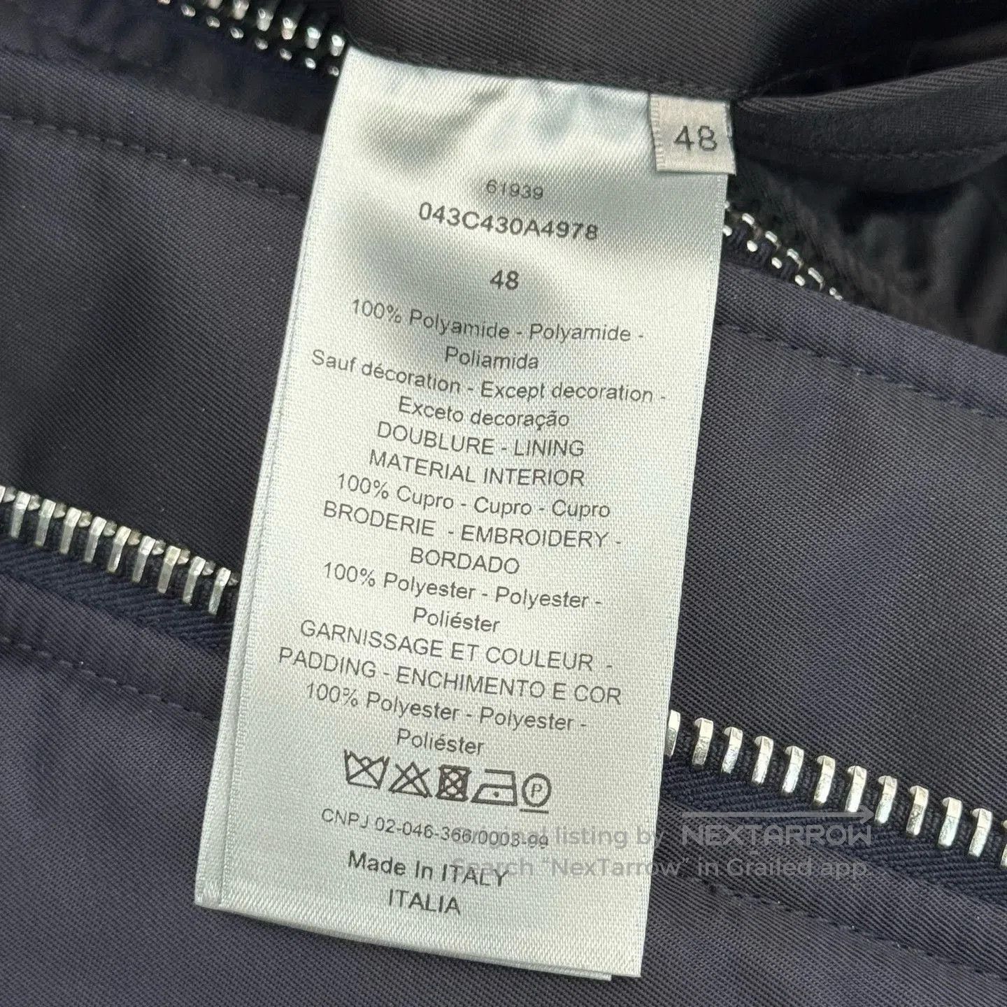 Dior DIOR New Satin Colorblock Baseball Jacket. Size US M / EU 48-50 / 2 - 3 Thumbnail