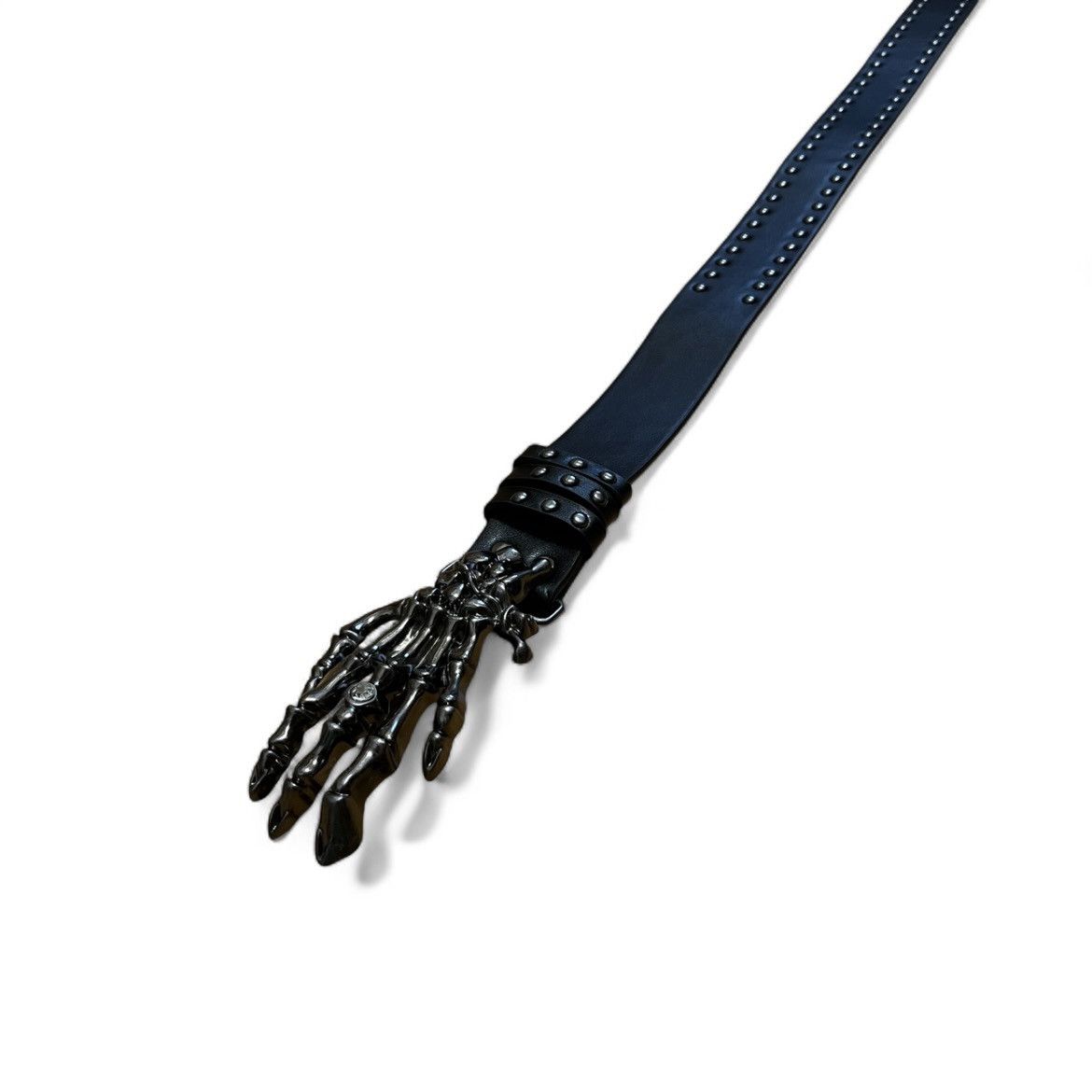 Japanese Brand Fashion Luxury Skeleton Hand Design Retro Belt Jeans Goth Size ONE SIZE - 3 Thumbnail