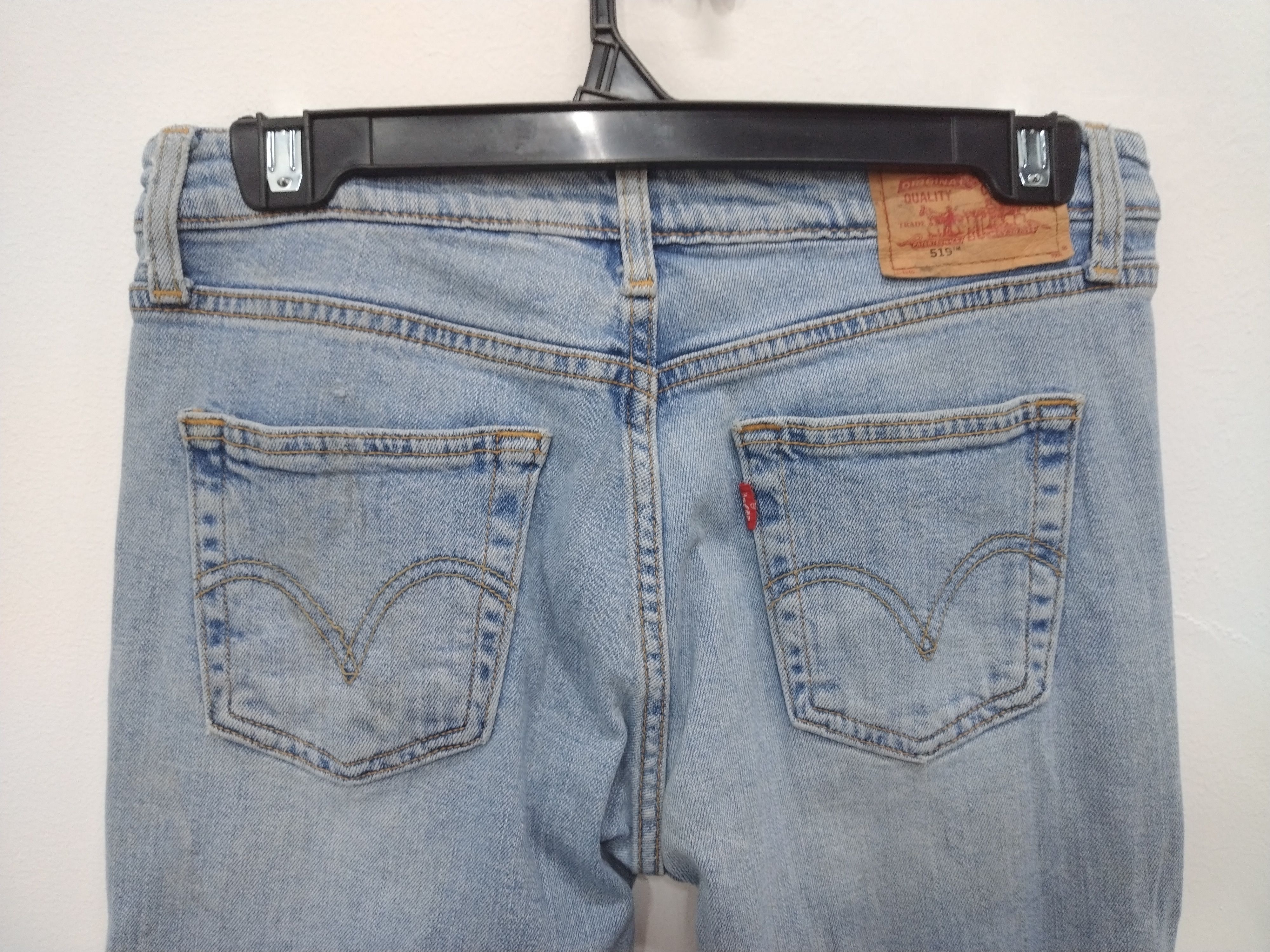Levi's × Vintage NICE VTG LEVI'S 519 Zipper Low Stretch BOOT CUT Flare DESIGN Size 29" - 13 Thumbnail