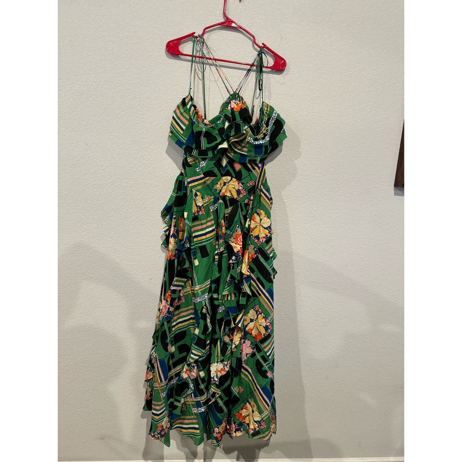 Image of Gucci Silk Maxi Dress in Green, Women's (Size Small)