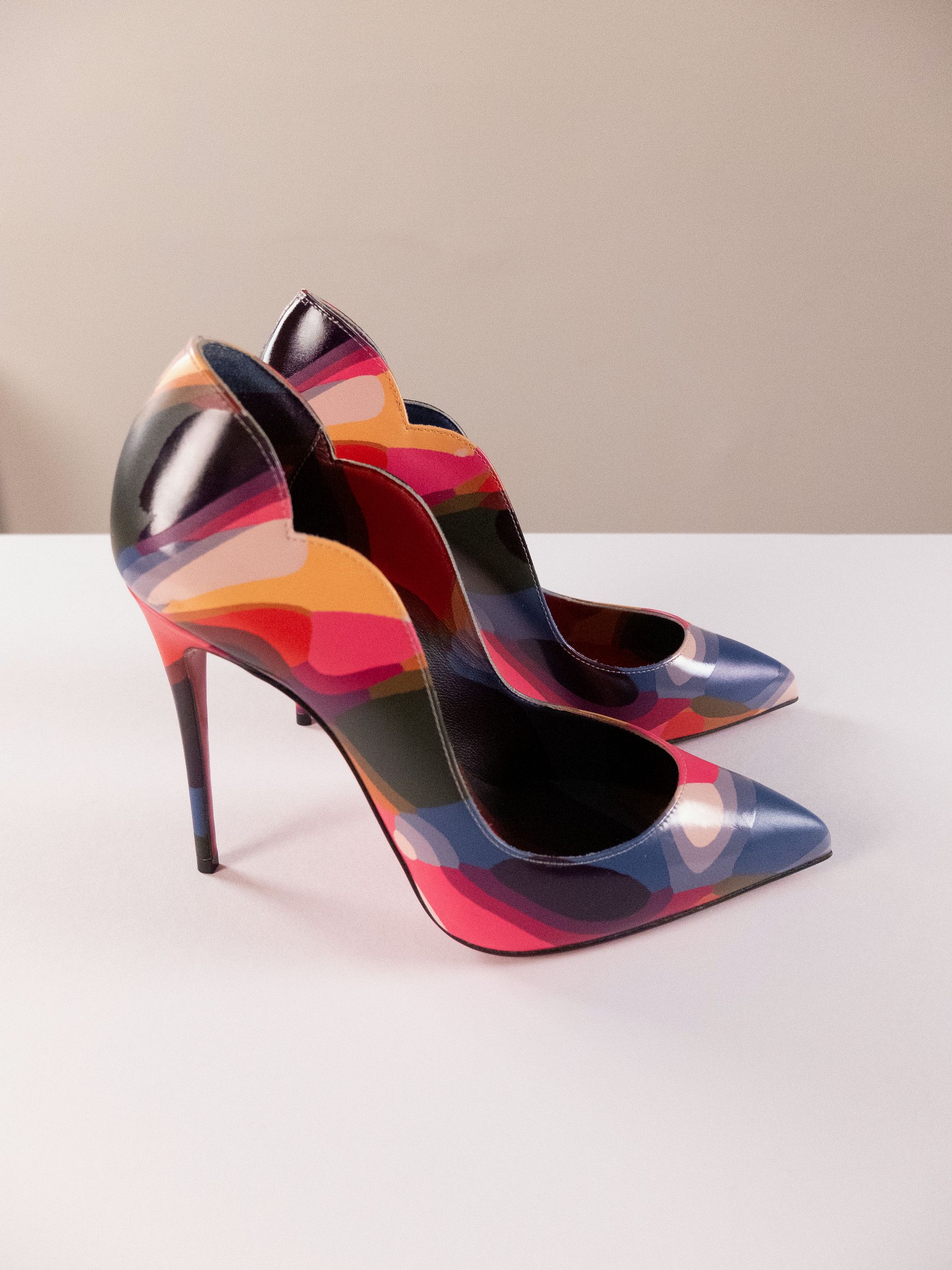 Christian Louboutin CHRISTIAN LOUBOUTIN Hot Chick printed leather pumps 7 37 Size US 6.5 / IT 36.5 - 7 Thumbnail