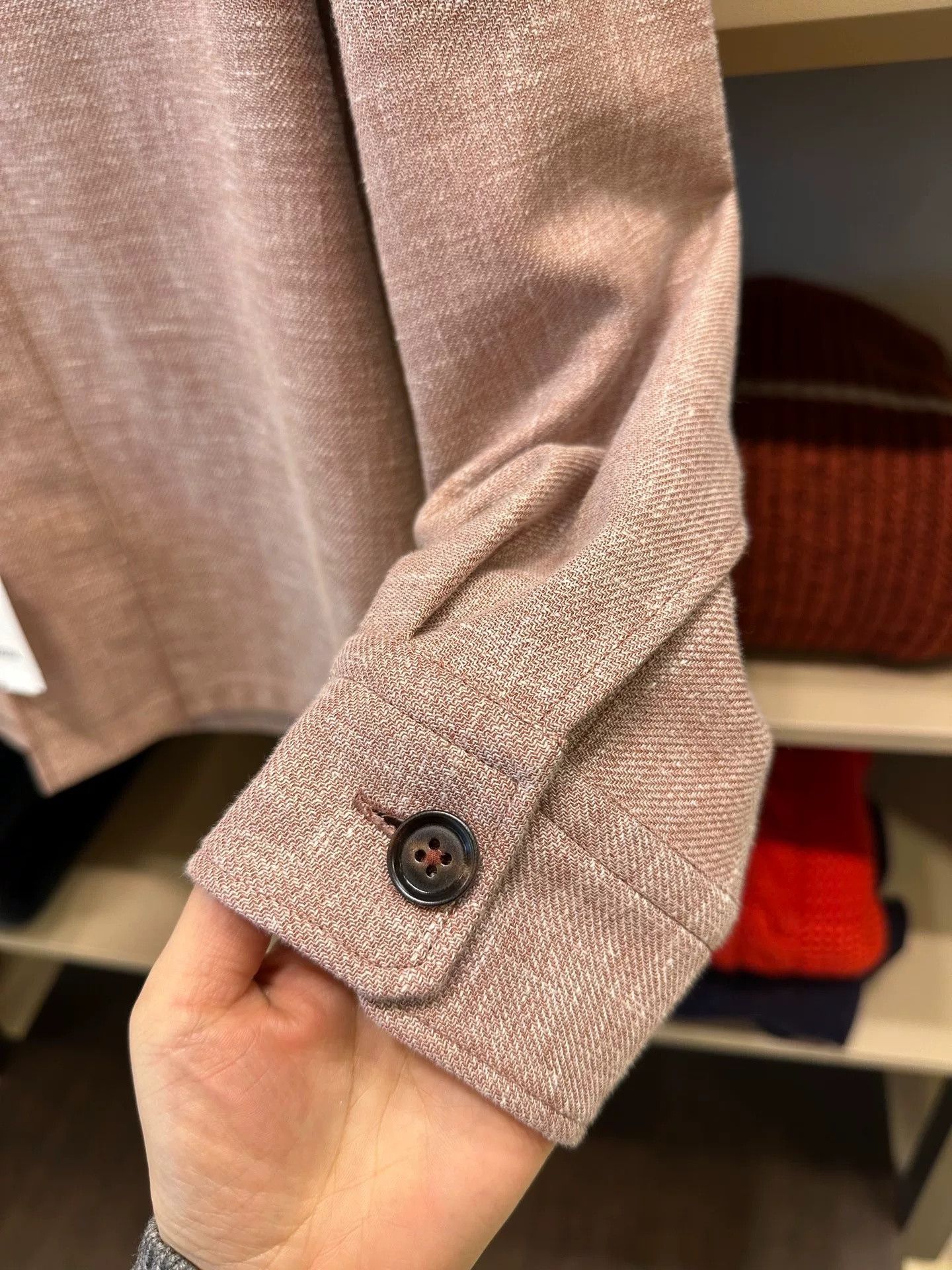 Ermenegildo Zegna Zegna Pink Men's Shirt Coat Size US M / EU 48-50 / 2 - 4 Thumbnail
