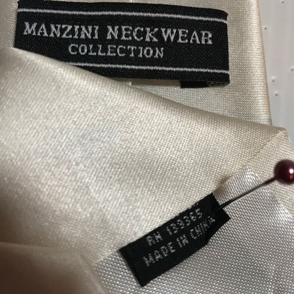 Other Manzini Neckwear Collection Satin Necktie Size ONE SIZE - 3 Thumbnail