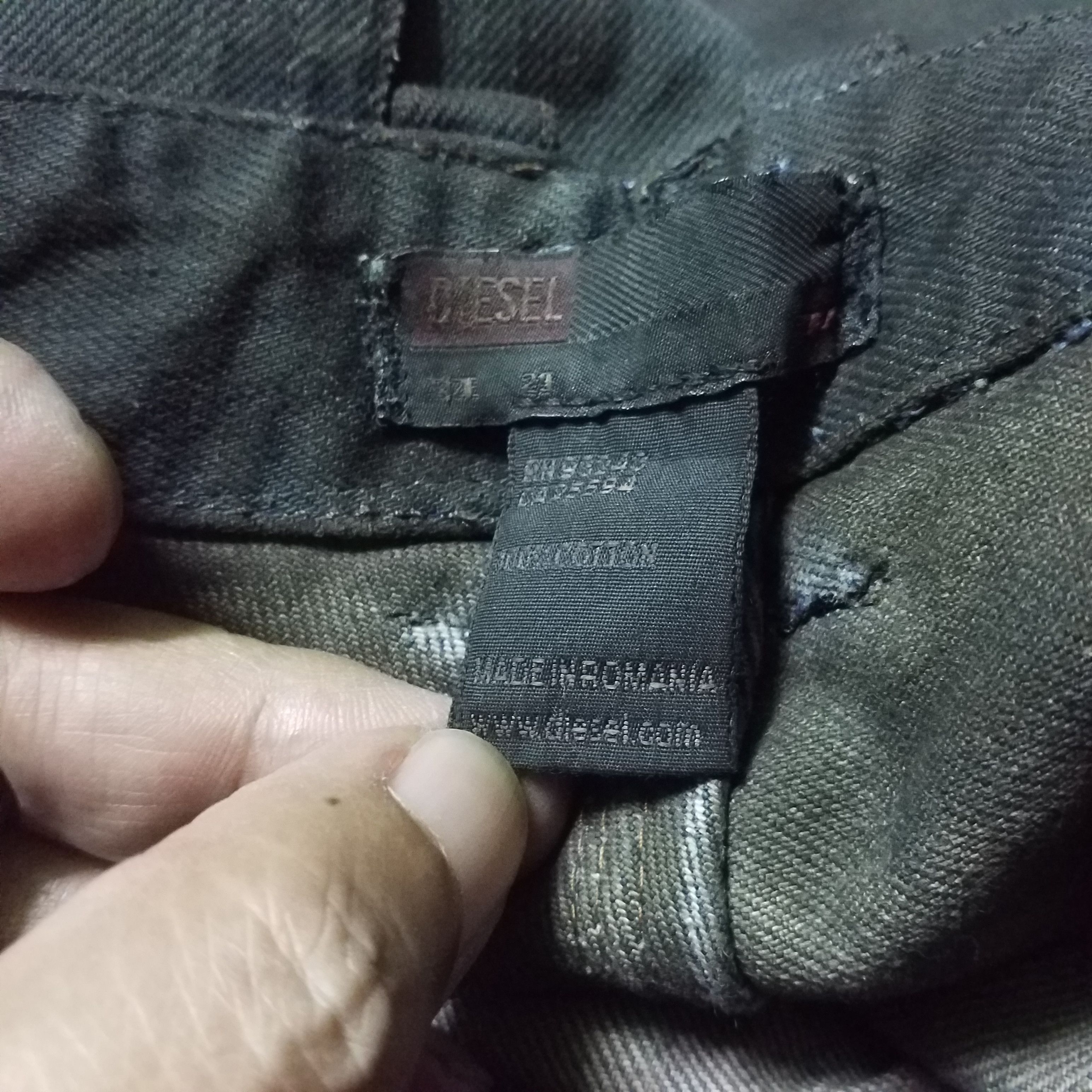 Diesel DIESEL BUSH PANT OPEN LEG SMOKE COLOUR DESIGN Size US 31 - 8 Thumbnail