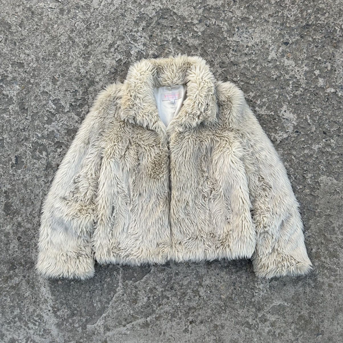 20471120 × Grunt Style × Y/Project Vintage Gharani Strok Fur Coat Jacket Y2K 00s USA Grunge Size L / US 10 / IT 46 - 1 Thumbnail