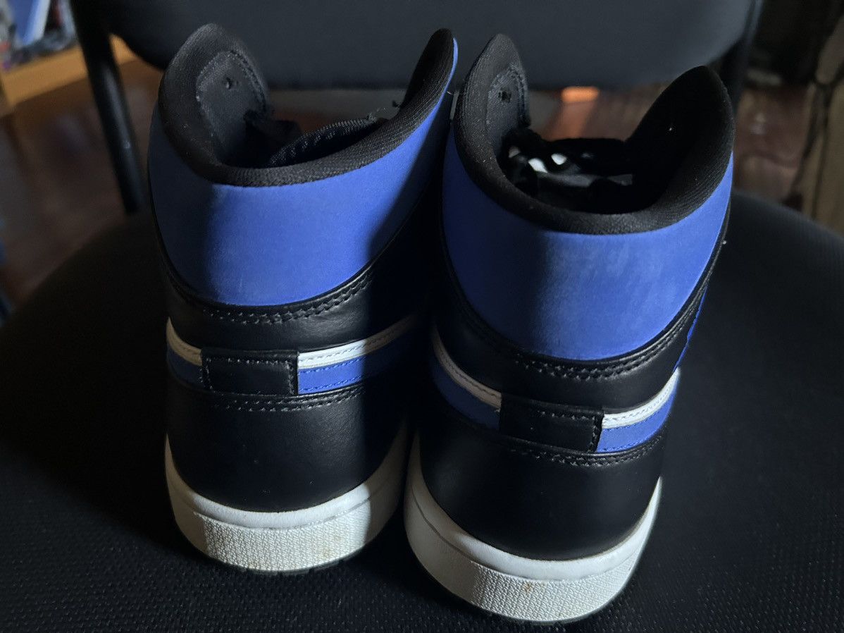 Jordan Brand × Nike Air Jordan 1 Mid White/Racer Blue - Black Men’s 9.5 Size US 9.5 / EU 42-43 - 6 Thumbnail