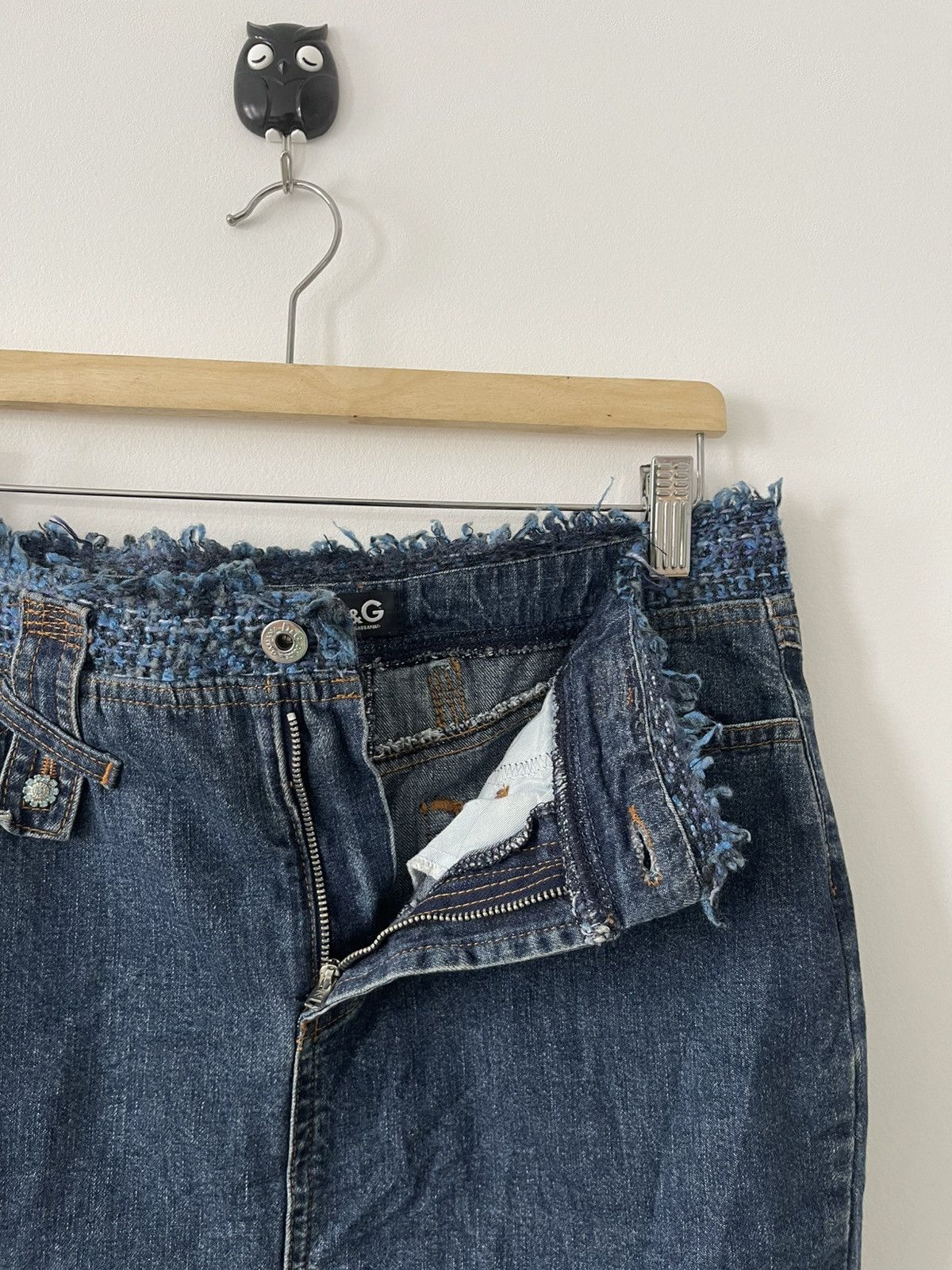 Dolce & Gabbana Rare Vintage Dolce & Gabbana D&G Denim Skirt Size 30" / US 8 / IT 44 - 3 Thumbnail