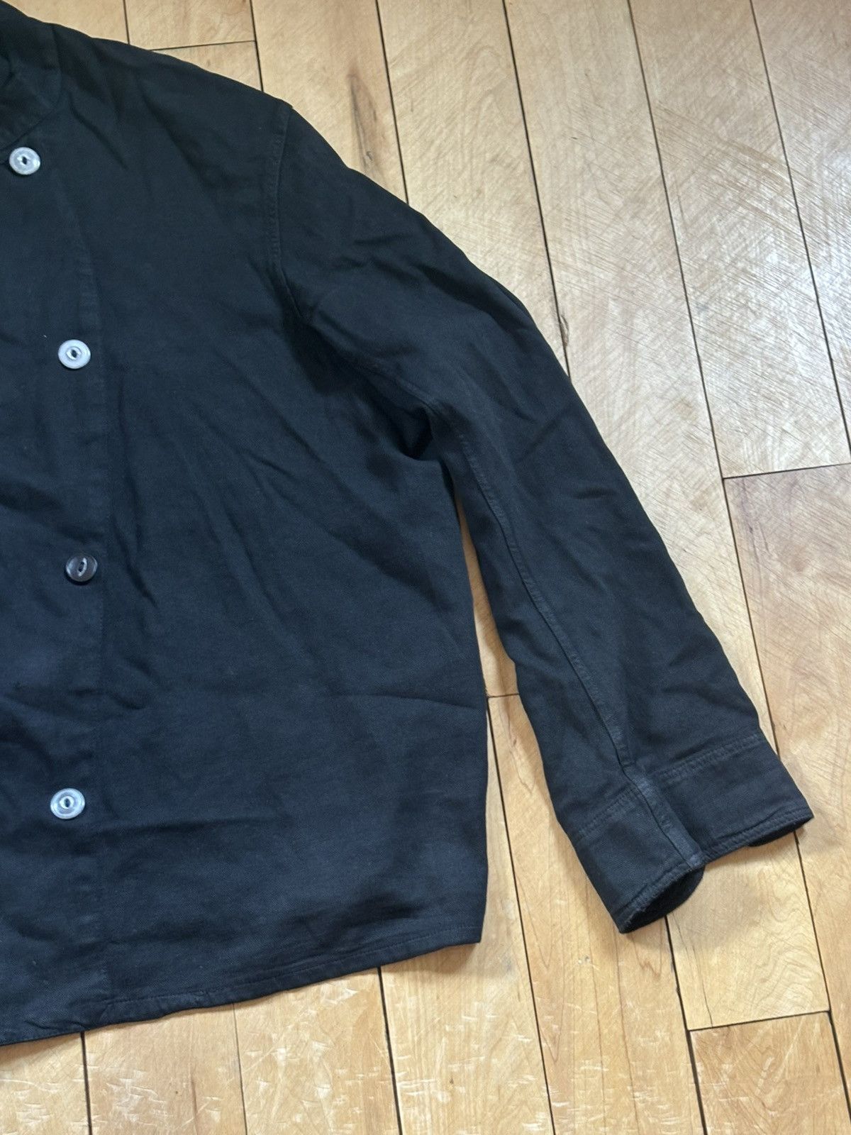 Vintage Vintage French black double breasted shirt Size US M / EU 48-50 / 2 - 3 Thumbnail