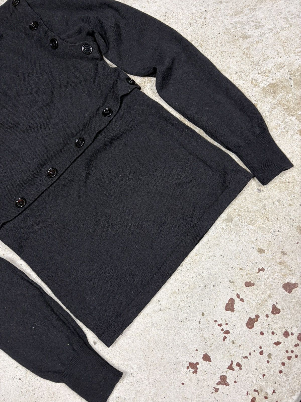 Dolce & Gabbana FW 2003 Dolce & Gabbana Black Button Up Skirt & Sweater Set Size S / US 4 / IT 40 - 13 Thumbnail
