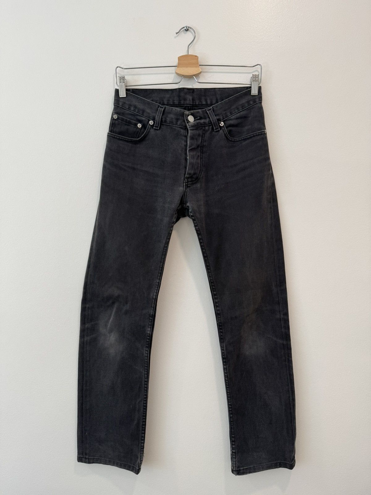 Helmut Lang Helmut Lang 90s Classic Cut Denim Jeans Washed Black Size 28 Size US 28 / EU 44 - 1 Thumbnail