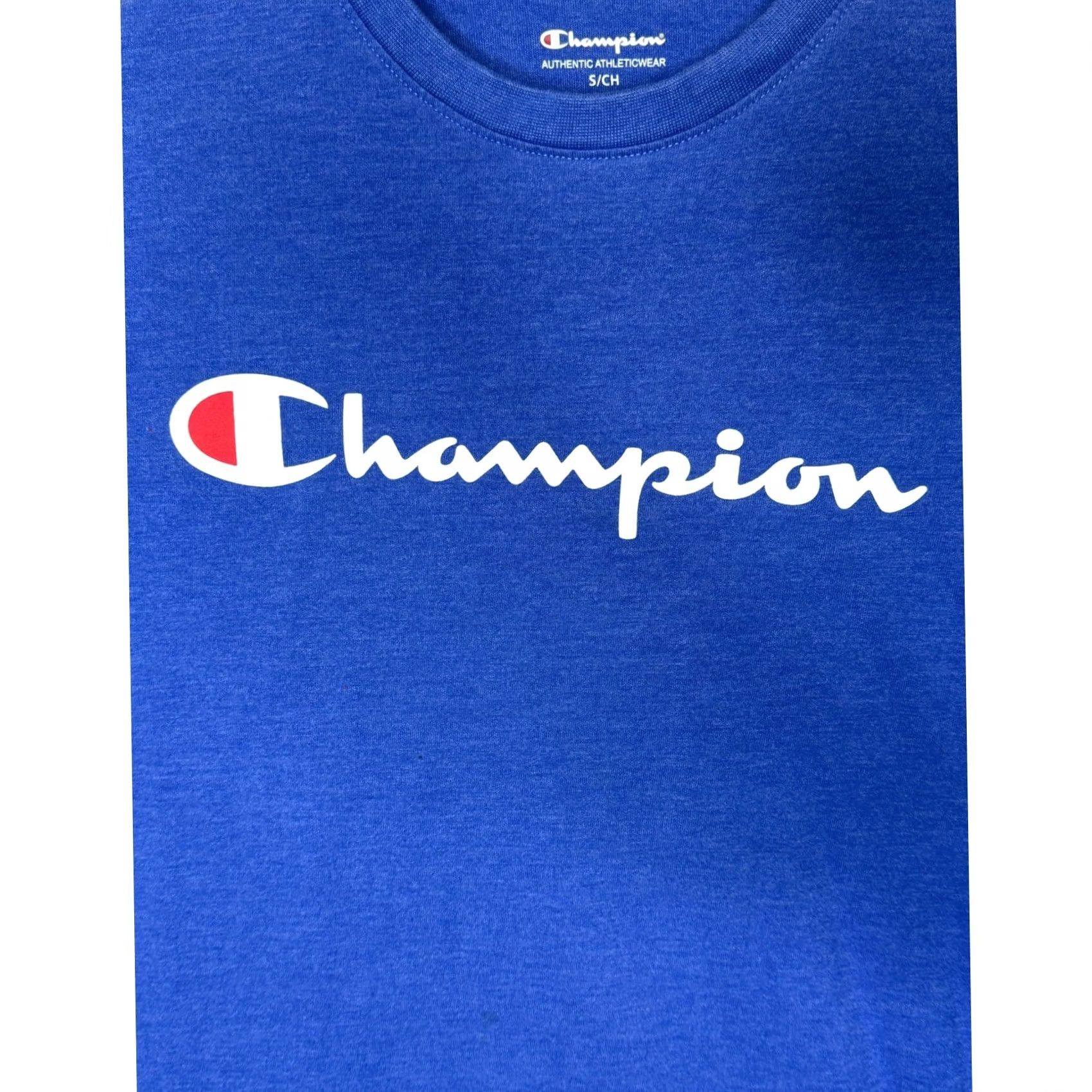 Champion Champion Men’s Blue Crew Neck Short Sleeve T Shirt Size S Size US S / EU 44-46 / 1 - 3 Thumbnail