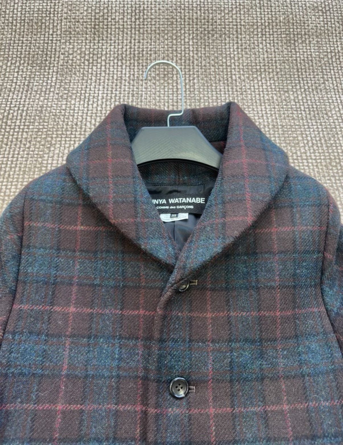 Comme des Garcons Junya Watanabe Comme des Garçons Plaid Wool Jacket K23 Size XS / US 0-2 / IT 36-38 - 7 Thumbnail