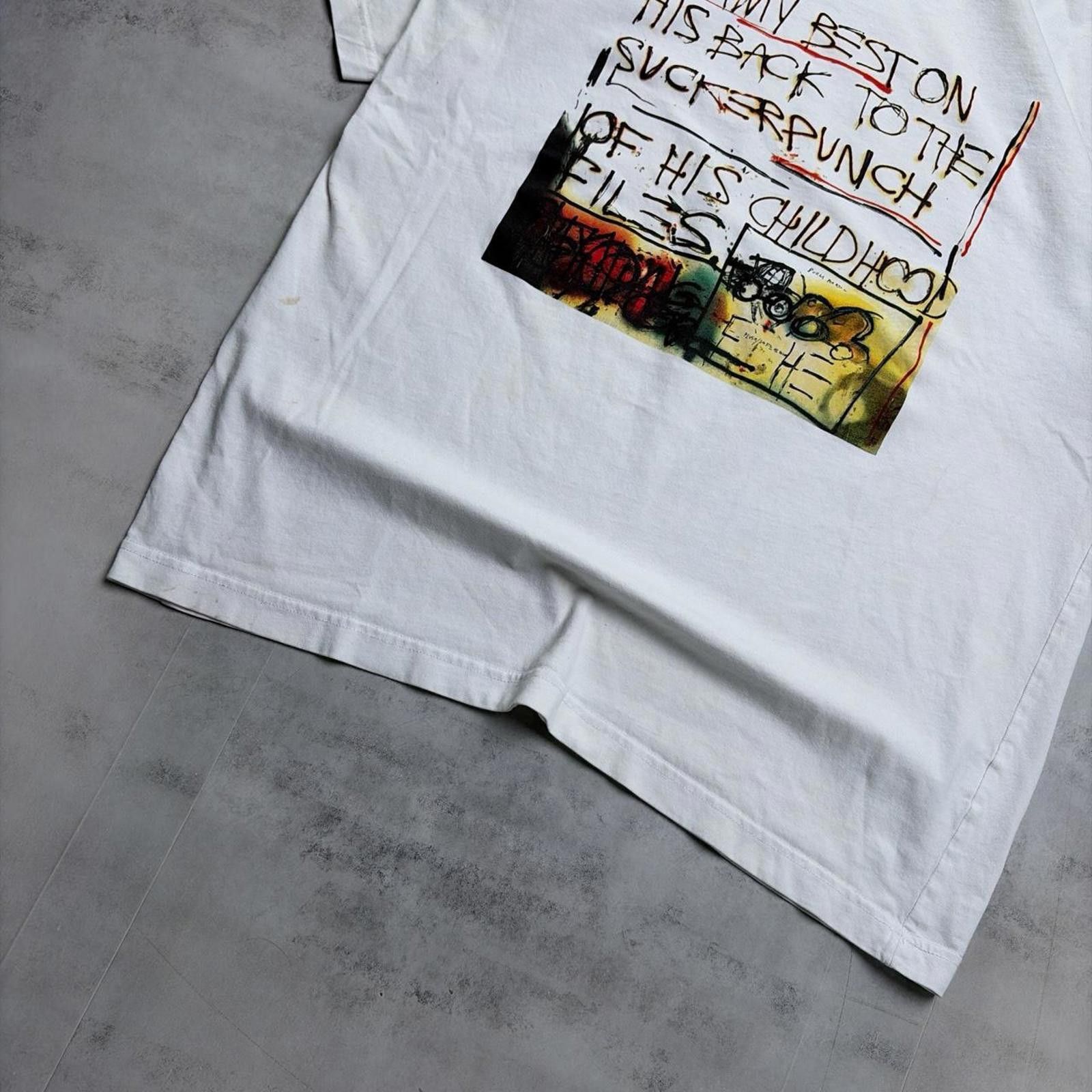 Uniqlo Y2K White Uniqlo UT Graphic Jean-Michel Basquiat Art T-Shirt Size US L / EU 52-54 / 3 - 6 Thumbnail