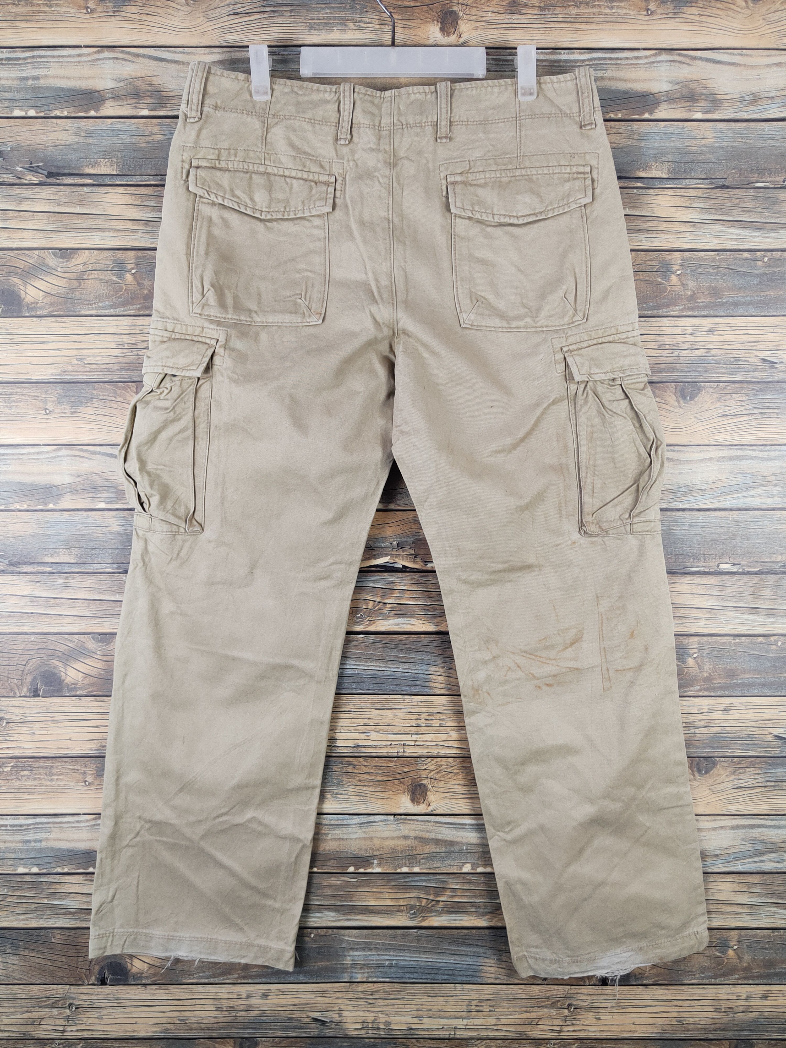 Japanese Brand DL Gap Beige Multipocket Tactical Cargo Pants #1357 Size US 34 / EU 50 - 7 Thumbnail
