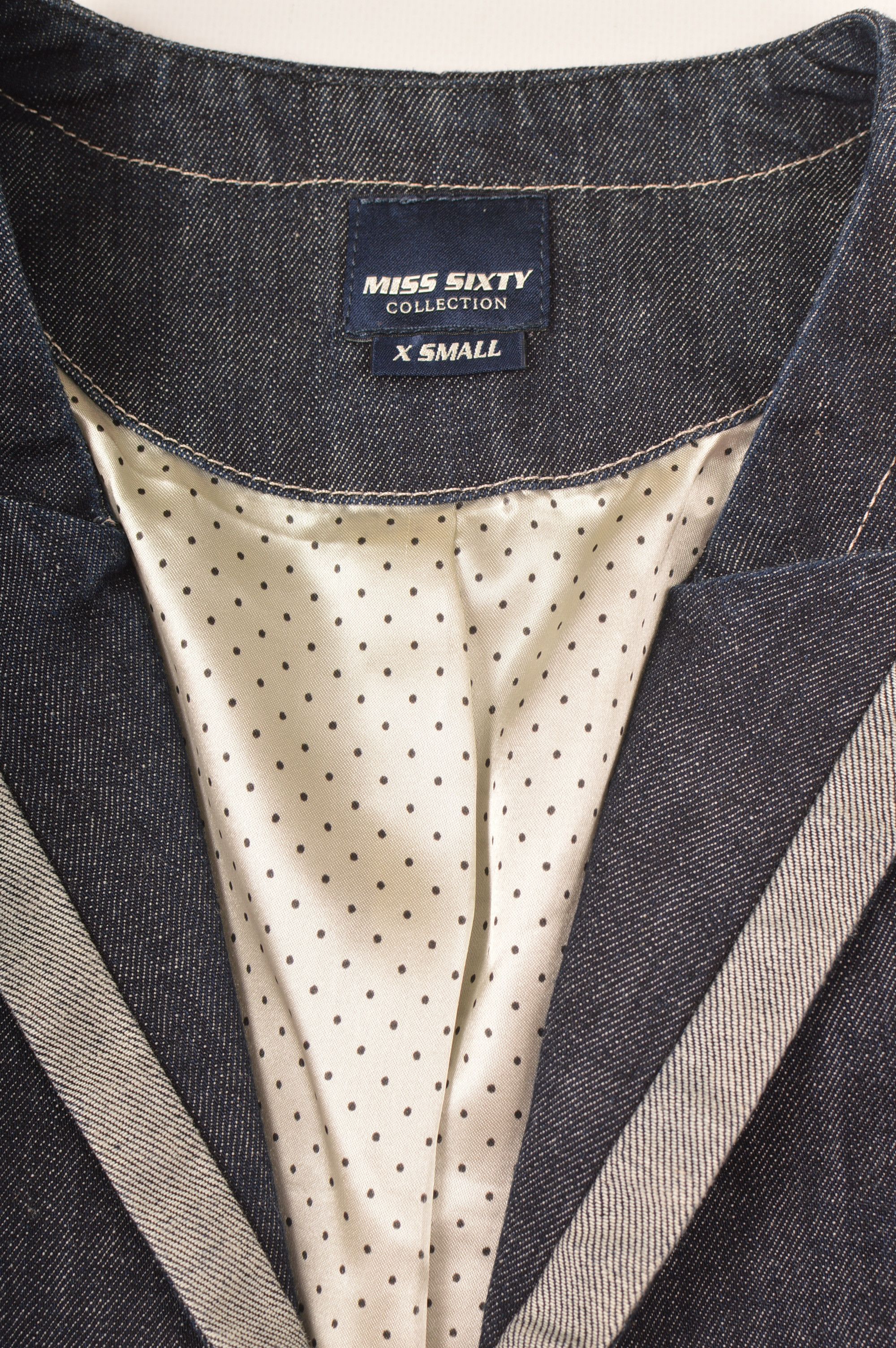 Miss Sixty × Vintage Miss Sixty Rondha Denim Jean Jacket Size XS / US 0-2 / IT 36-38 - 3 Thumbnail