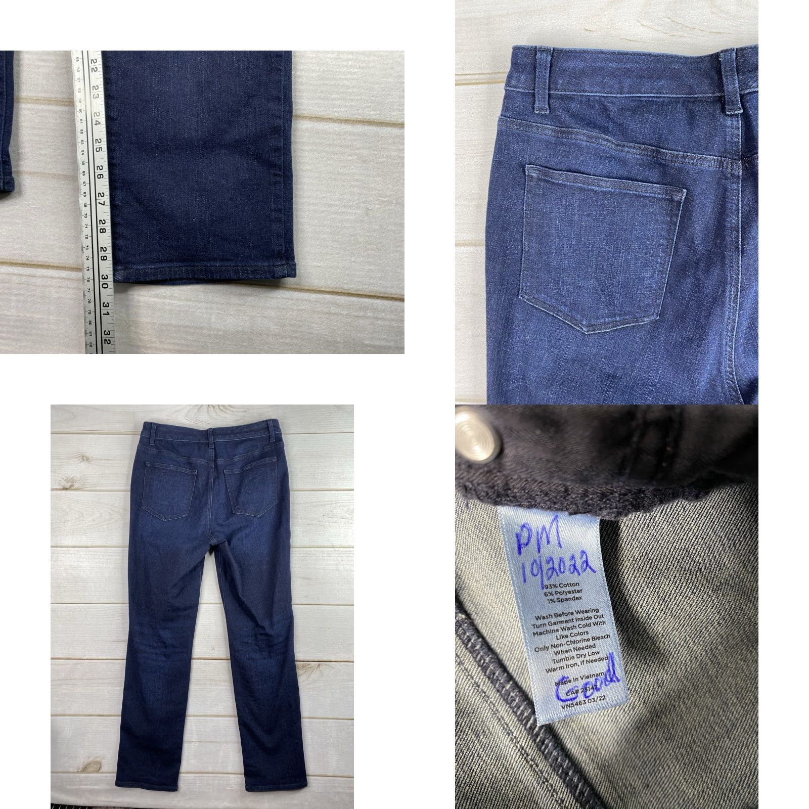Talbots Talbots Jeans Womens Sz 10 Straight Denim Dark Wash 5-Pocket Stretch Blue Regular Size 32" / US 10 / IT 46 - 8 Thumbnail