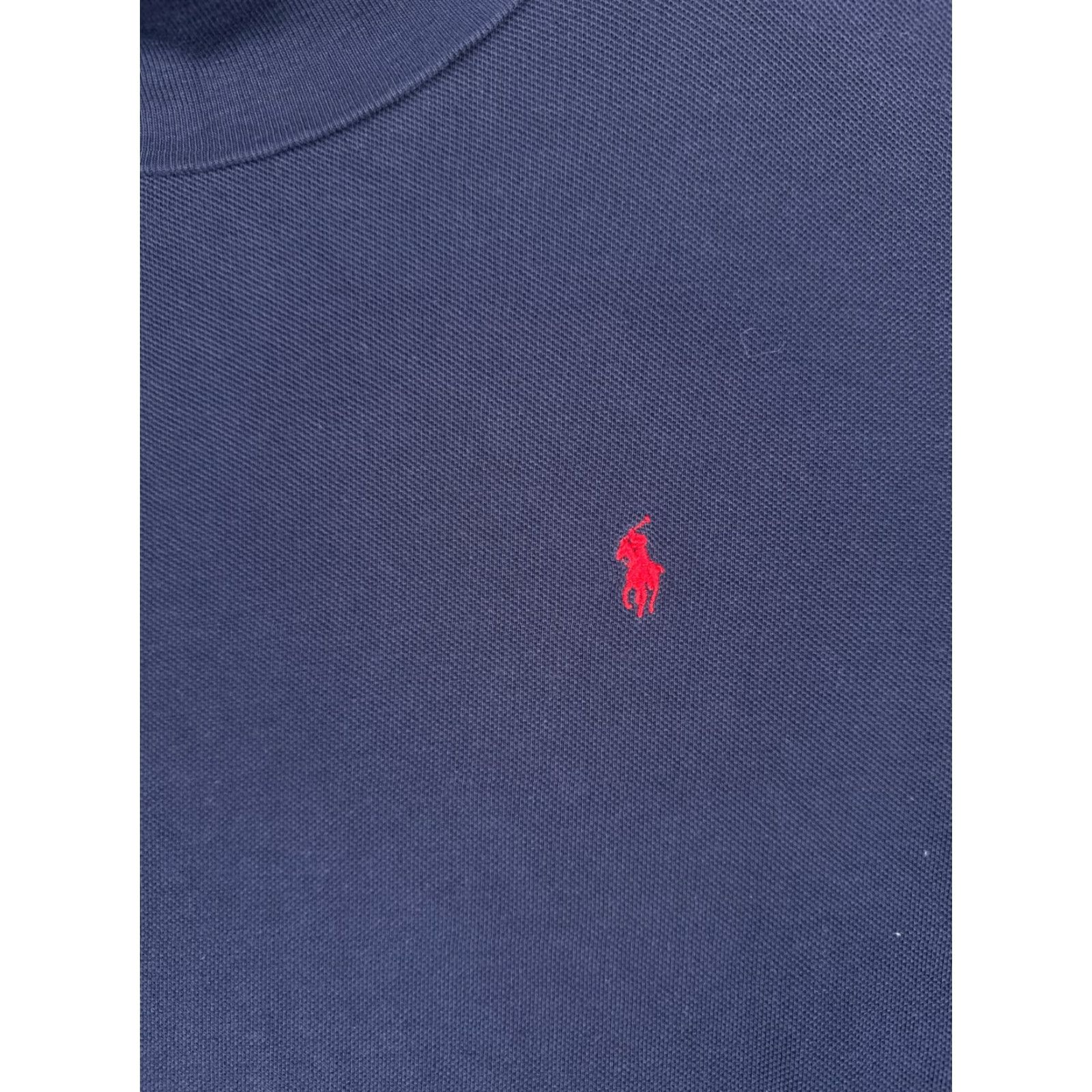 Ralph Lauren VINTAGE Ralph Lauren Polo Shirt Men M Blue Turtle Neck Knit Cotton USA Logo Embroidered Size US M / EU 48-50 / 2 - 6 Thumbnail