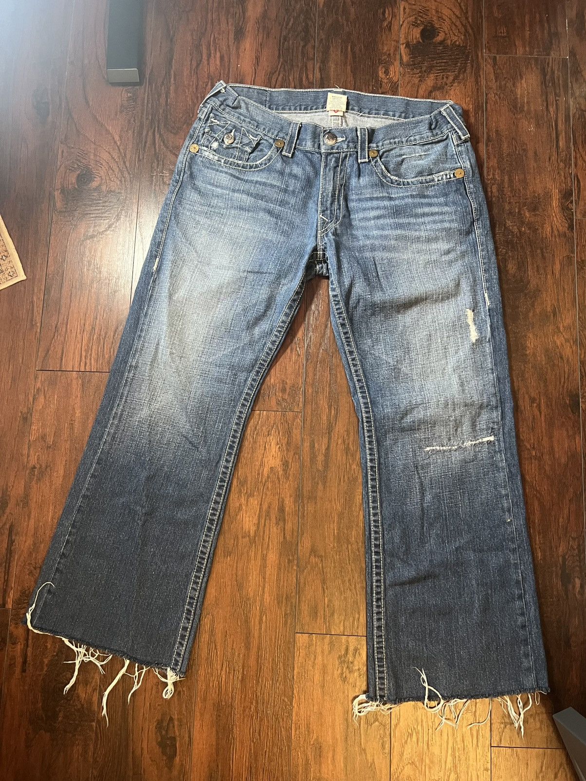 True Religion × Vintage True Religion Baggy Faded Size US 36 / EU 52 - 1 Thumbnail