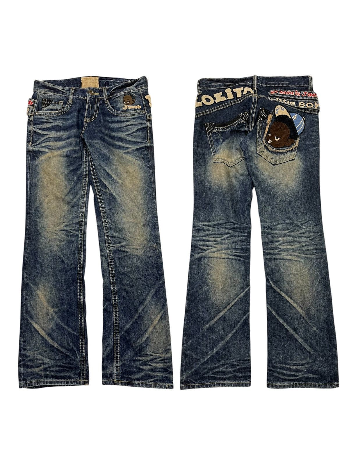 Other Lolita yoshimoto nara flared jeans Size US 32 / EU 48 - 1 Thumbnail