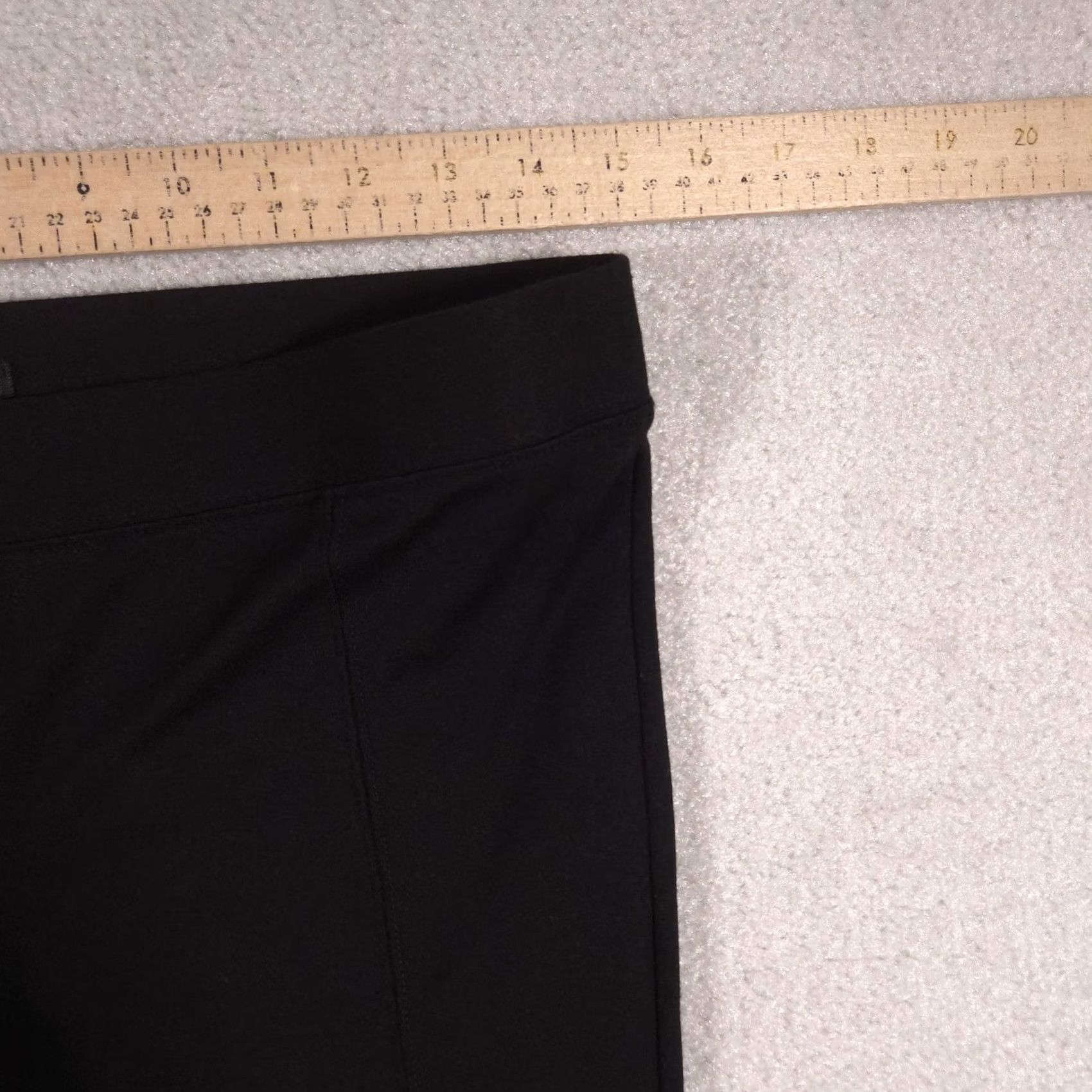 Express Express Leggings Womens M Black Mid Rise Ankle Zip Knit Pants Stretch Size 32" / US 10 / IT 46 - 6 Thumbnail