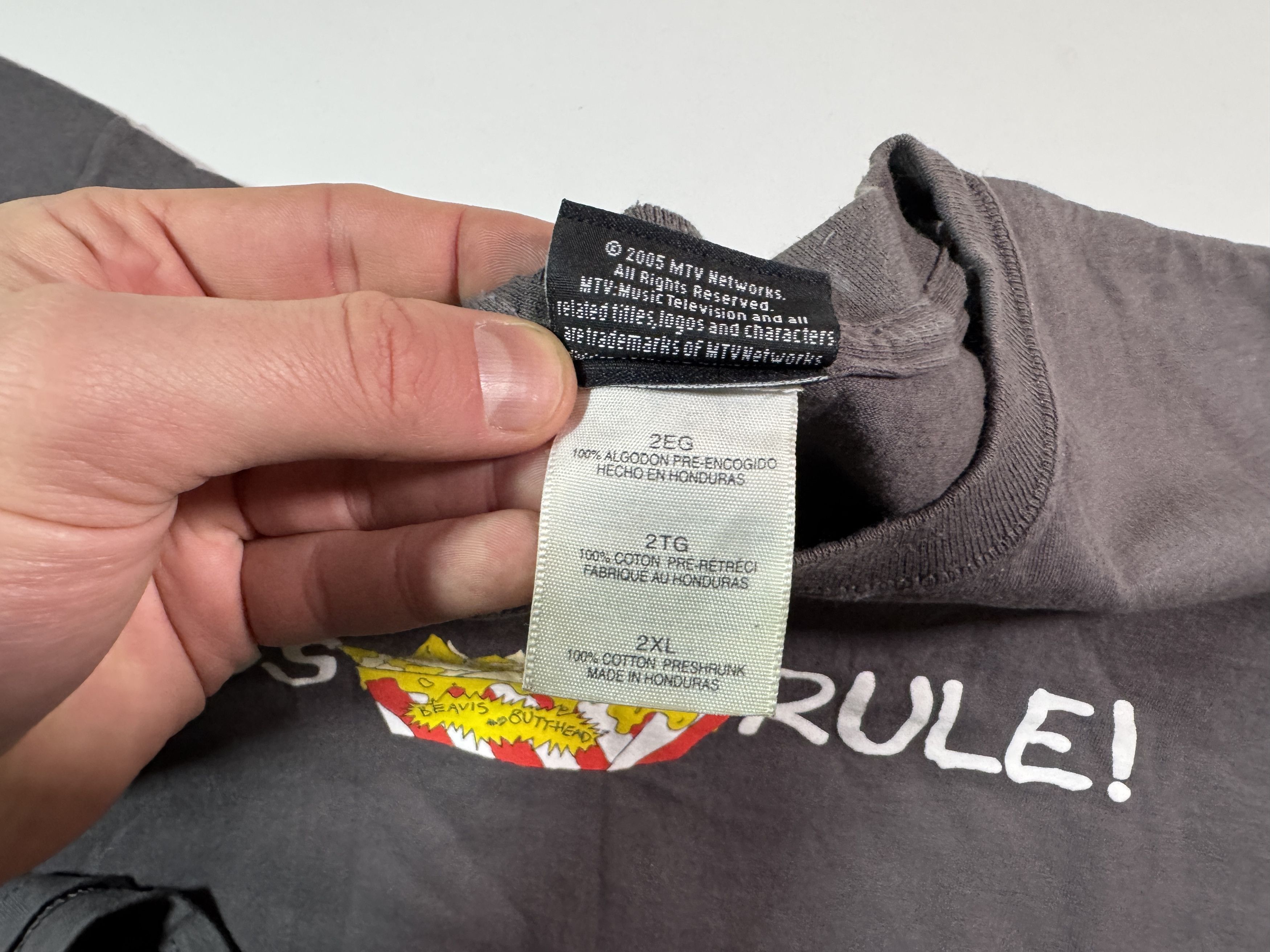 Mtv Vintage 2004 Beavis and Butt-Head Nachos Rule T-shirt Size US XXL / EU 58 / 5 - 10 Thumbnail