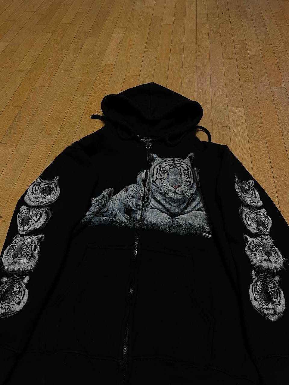 Other 90s Vintage Wild Zip Hoodie with Tiger Size L / US 10 / IT 46 - 2 Thumbnail