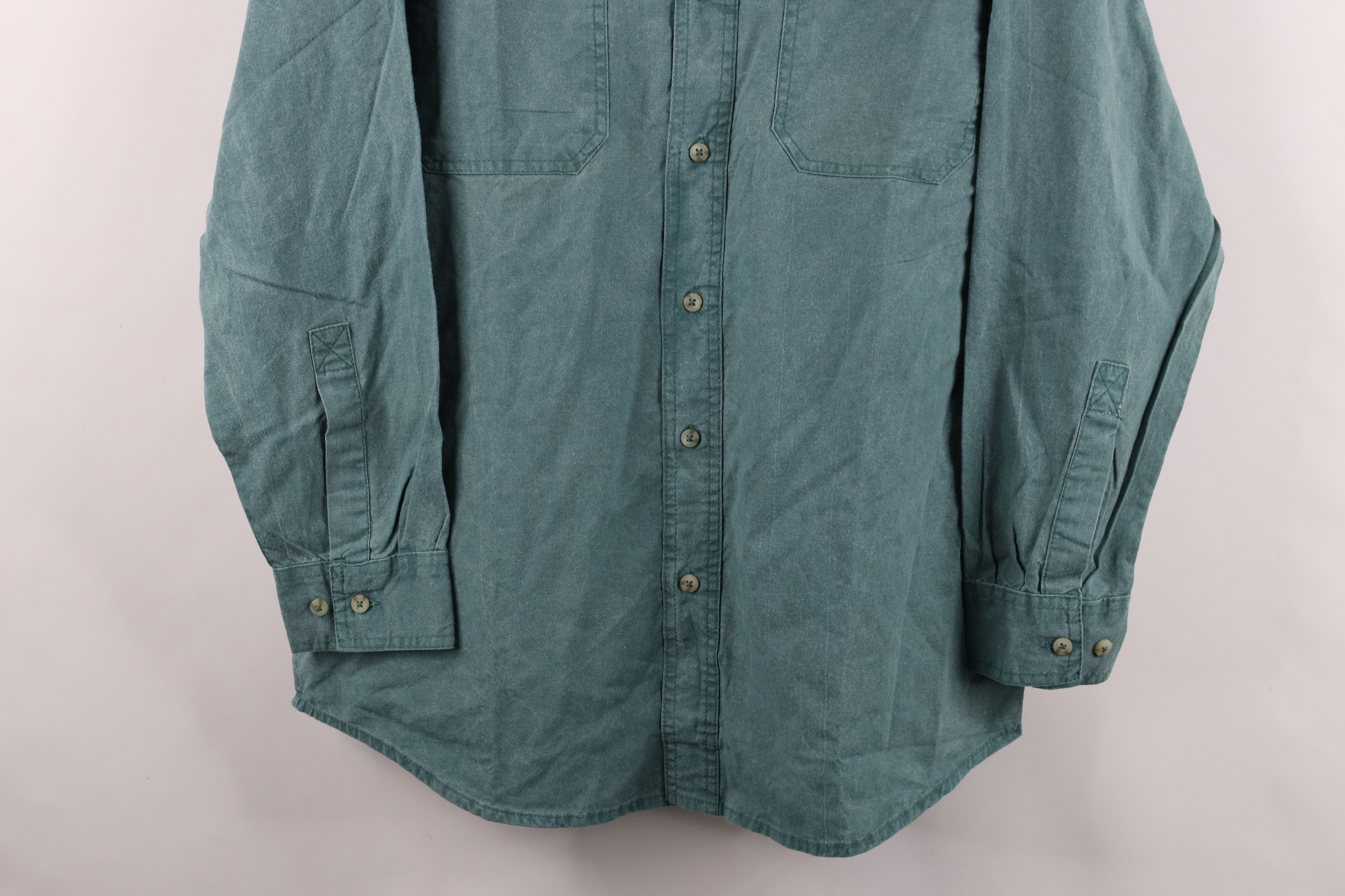 Vintage Vintage 90s Streetwear Stonewash Collared Button Shirt Size US S / EU 44-46 / 1 - 3 Thumbnail