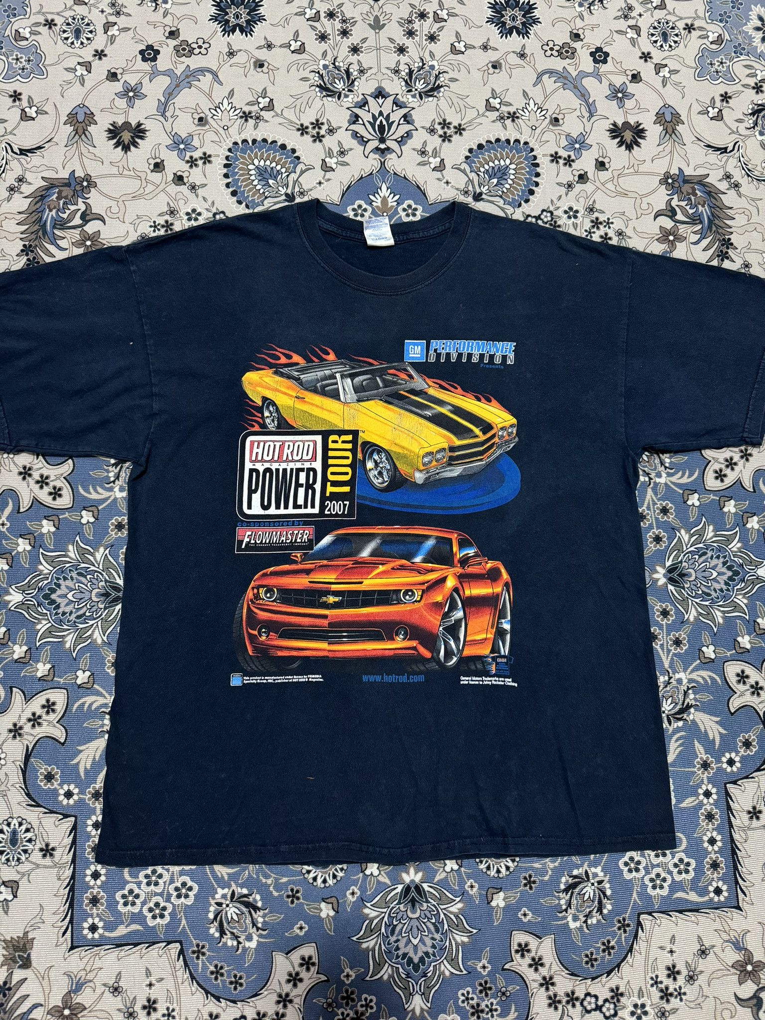 NASCAR × Vintage Vintage Y2K Hot Road Magazine Power Tour 07 T shirt Size US XL / EU 56 / 4 - 1 Thumbnail