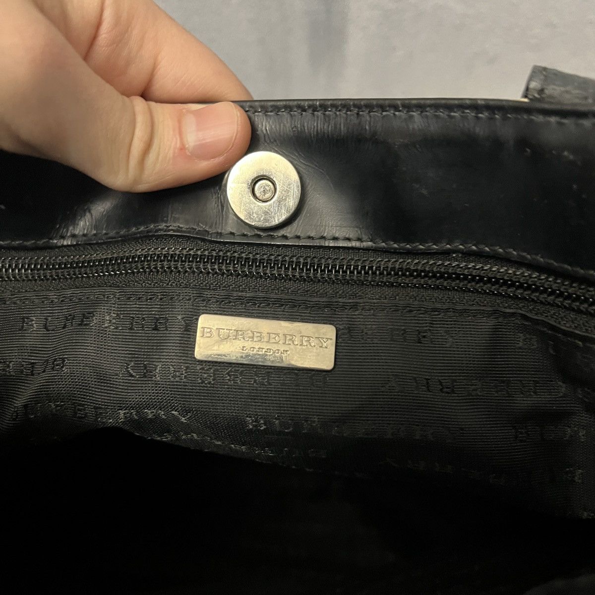 Burberry London Beige Nova Check Tote Double Handles Bag