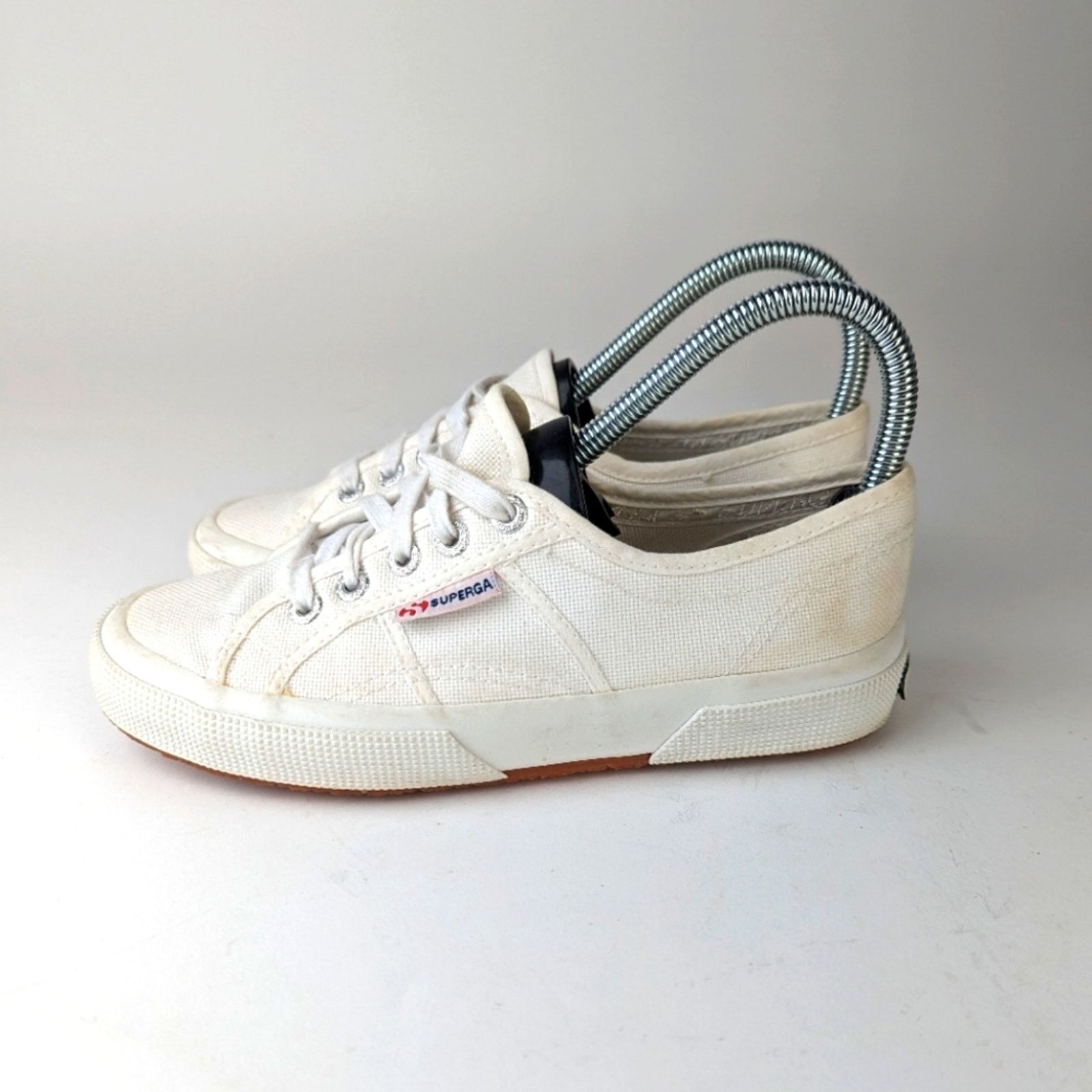 Superga Superga Classic White Lace Up - 6 Size US 6 / IT 36 - 1 Thumbnail