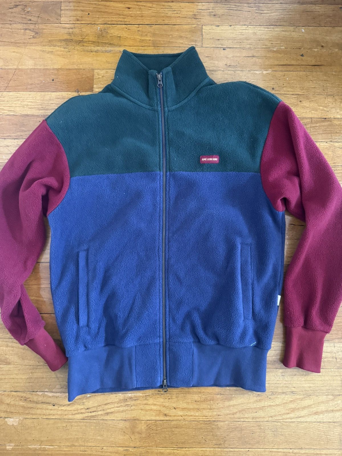 楽天市場】【中古】Aime Leon Dore FULL ZIP POLAR FLEECE