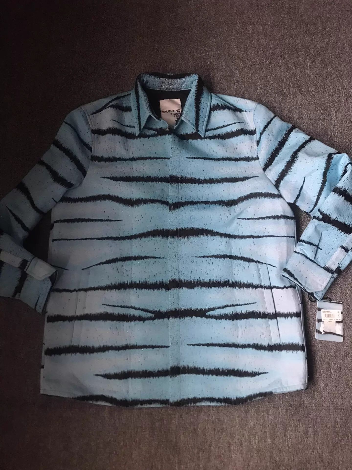 Valentino Valentino SS Tiger-Stripe Gradient-Washed Unisex 48 Jacket Size US M / EU 48-50 / 2 - 3 Thumbnail